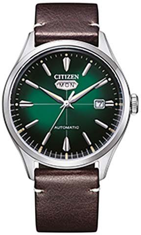 Citizen Automatikuhr NH8390-03XE, Armbanduhr, Herrenuhr, Lederarmband, Datum
