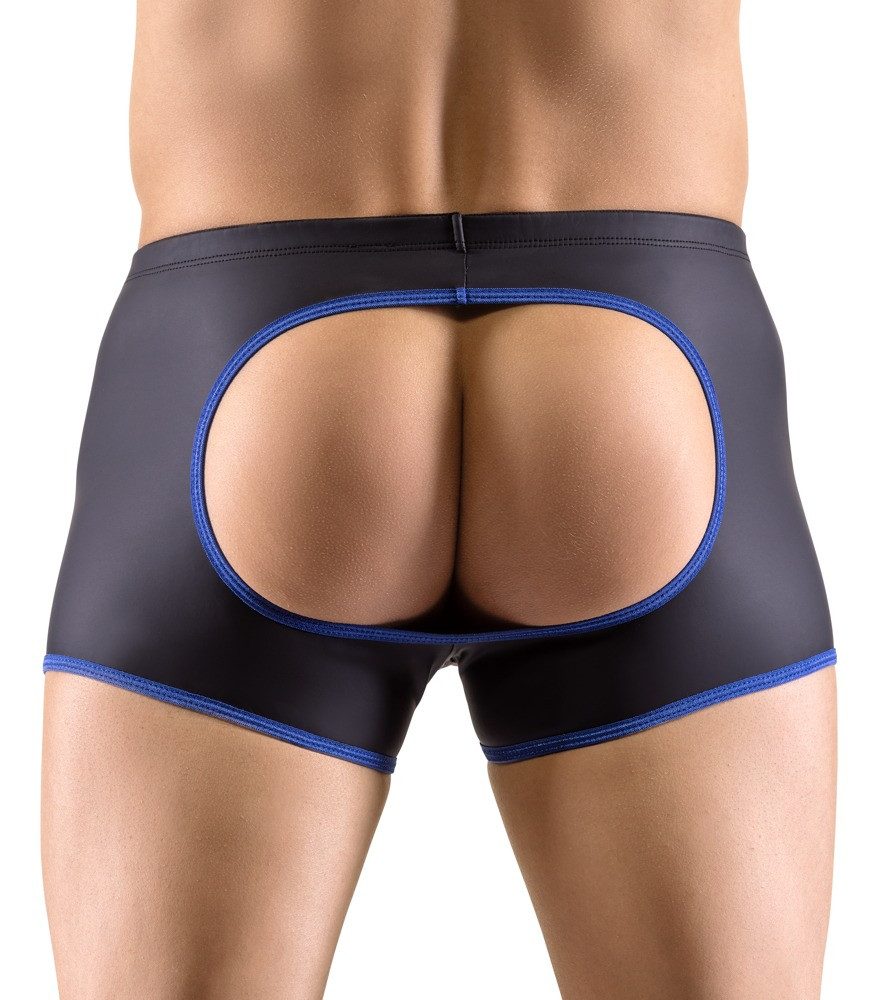 Boxershorts Po-freie Boxershorts mit 2 Öffnungen vorne - schwarz, blau