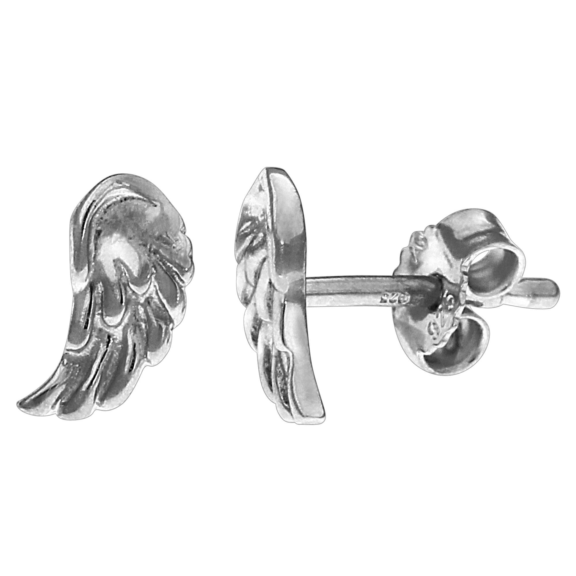 Paar Ohrstecker 925 Silber Engel Flügel