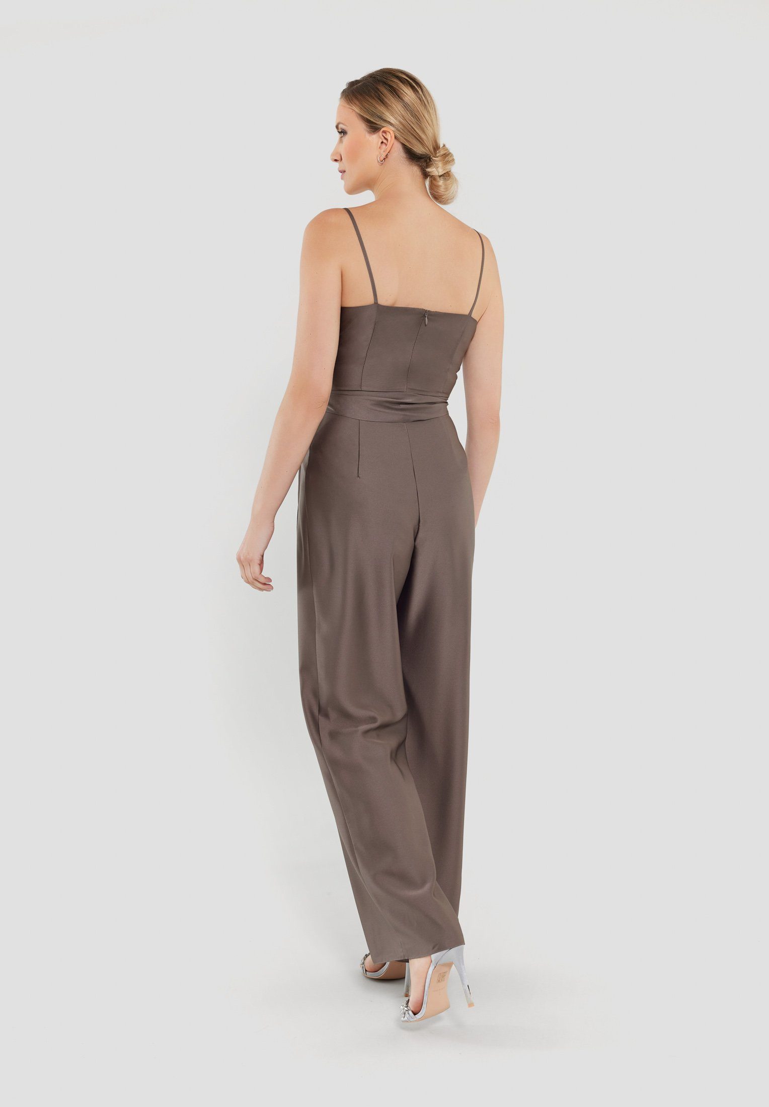 SWING Overall Jumpsuit aus nachhaltigem Satinchiffon