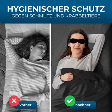 Styngard Schlafsackinlett Hüttenschlafsack Seide 100% [200g] Seidenschlafsack kleines Packmaß, ultraleicht, warm und weich