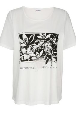 MIAMODA Rundhalsshirt T-Shirt floraler Print Halbarm