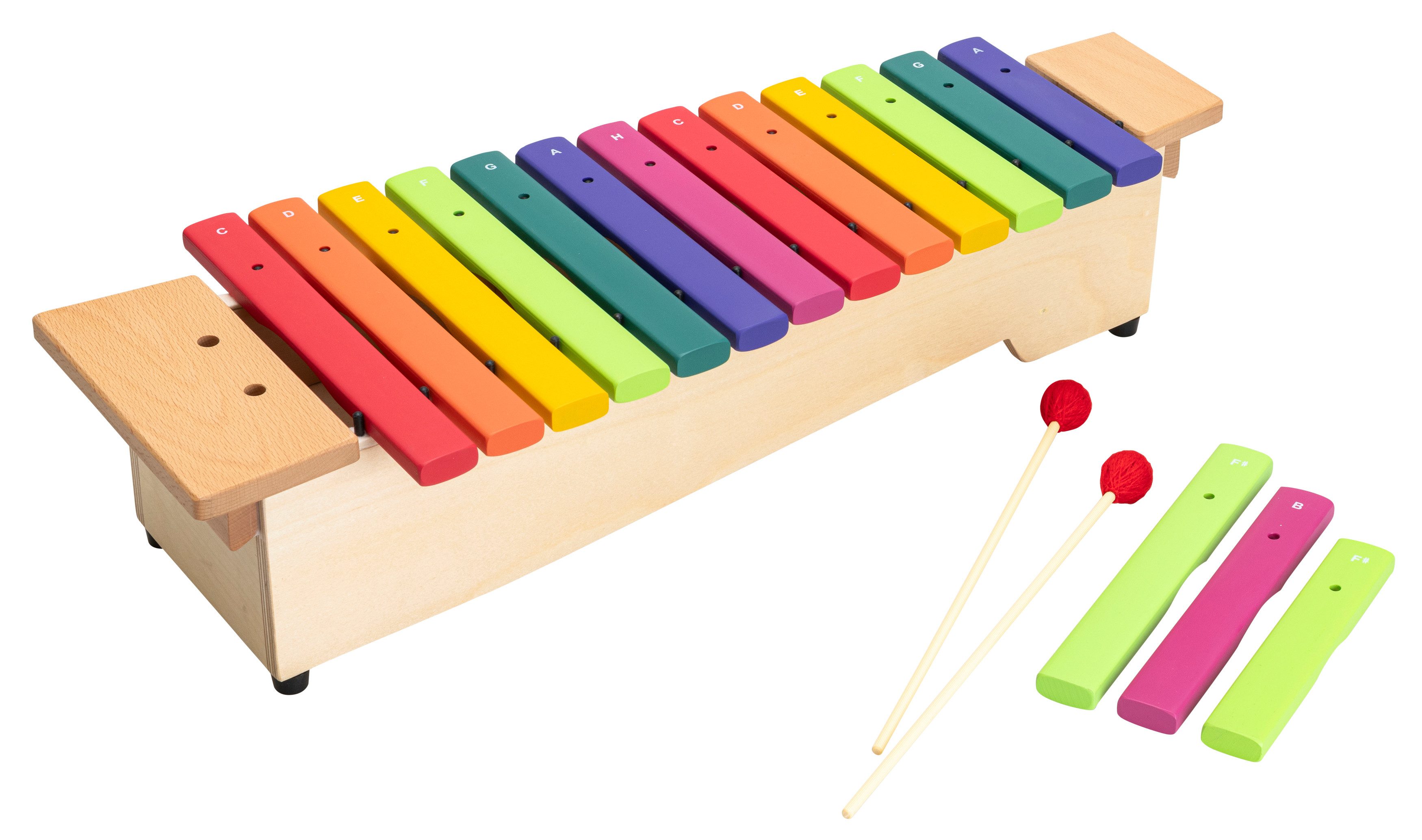 Betzold Xylophon Sopran-Xylophon in Boomwhackers®-Farben, diatonisch Колоколаspiel