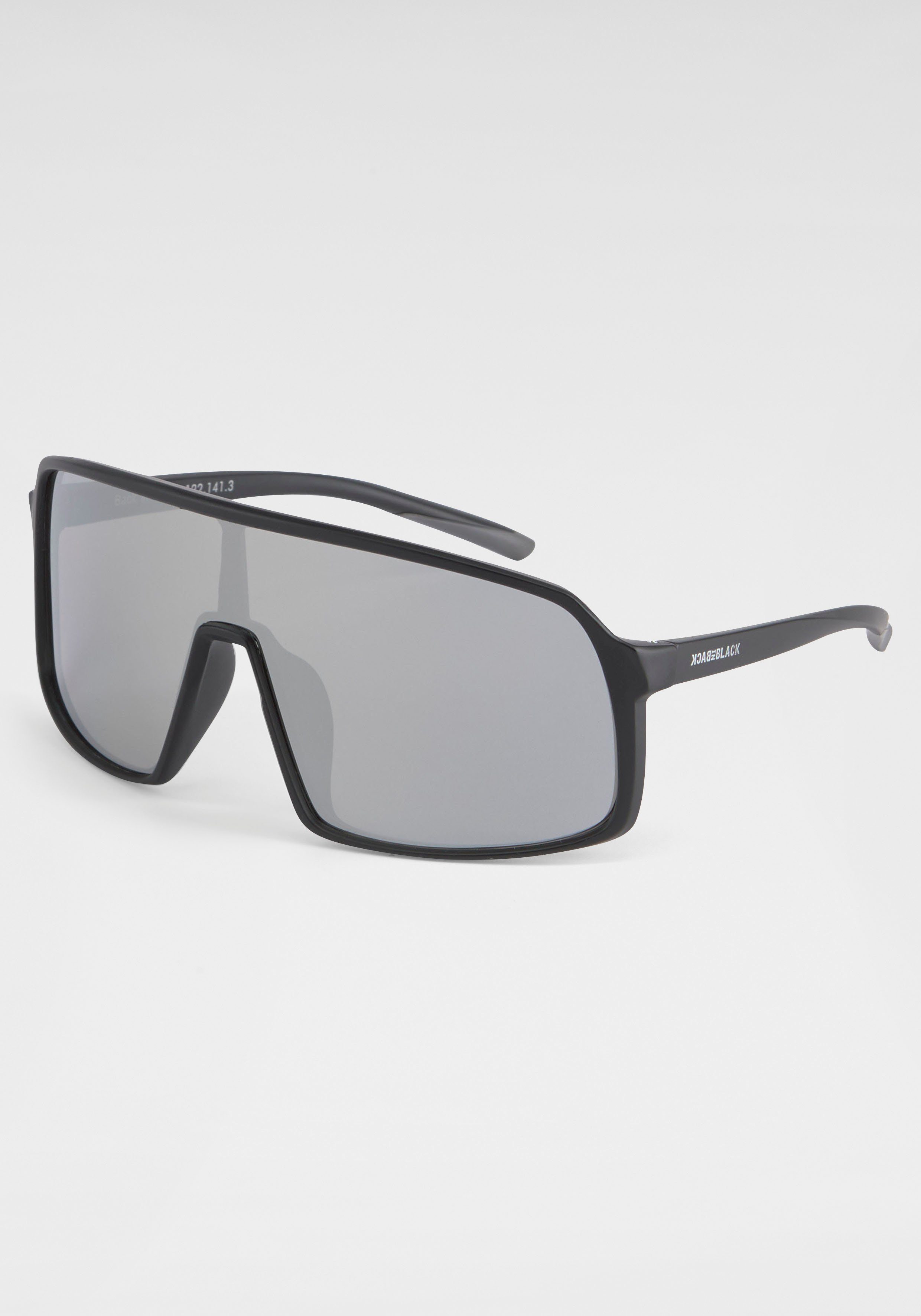 Sonnenbrille Eyewear schwarz-silber BACK Gläser BLACK große IN