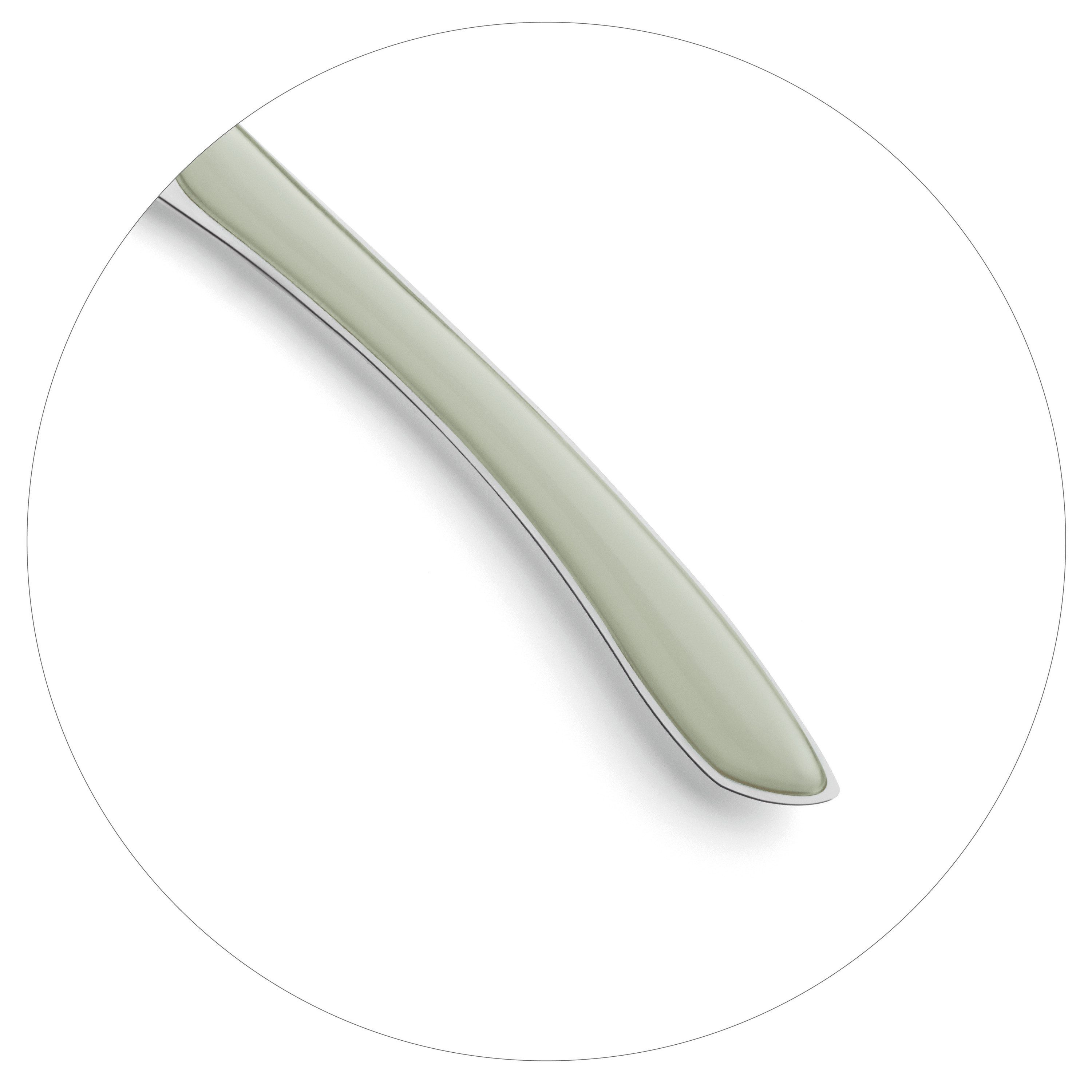 Kuppels Besteck-Set PRISMA (24-tlg), 6 Personen, 13/0 18/0 ABS, Griff Kunststoff, salbeigrün matt