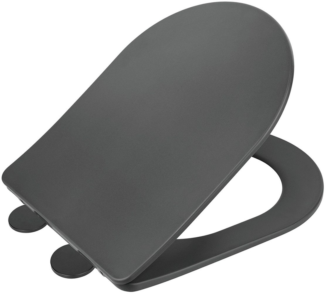 WENKO WC-Sitz Modell Galati, aus Duroplast, ultraflach, D-Form, mit Absenka günstig online kaufen