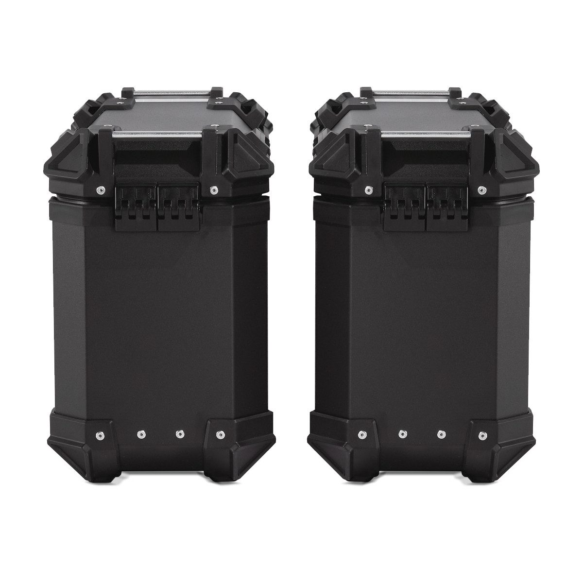 Bagtecs Kofferset Motorrad Alukoffer Set / Aluminium Seitenkoffer XW38 + Topcase XB55 sc