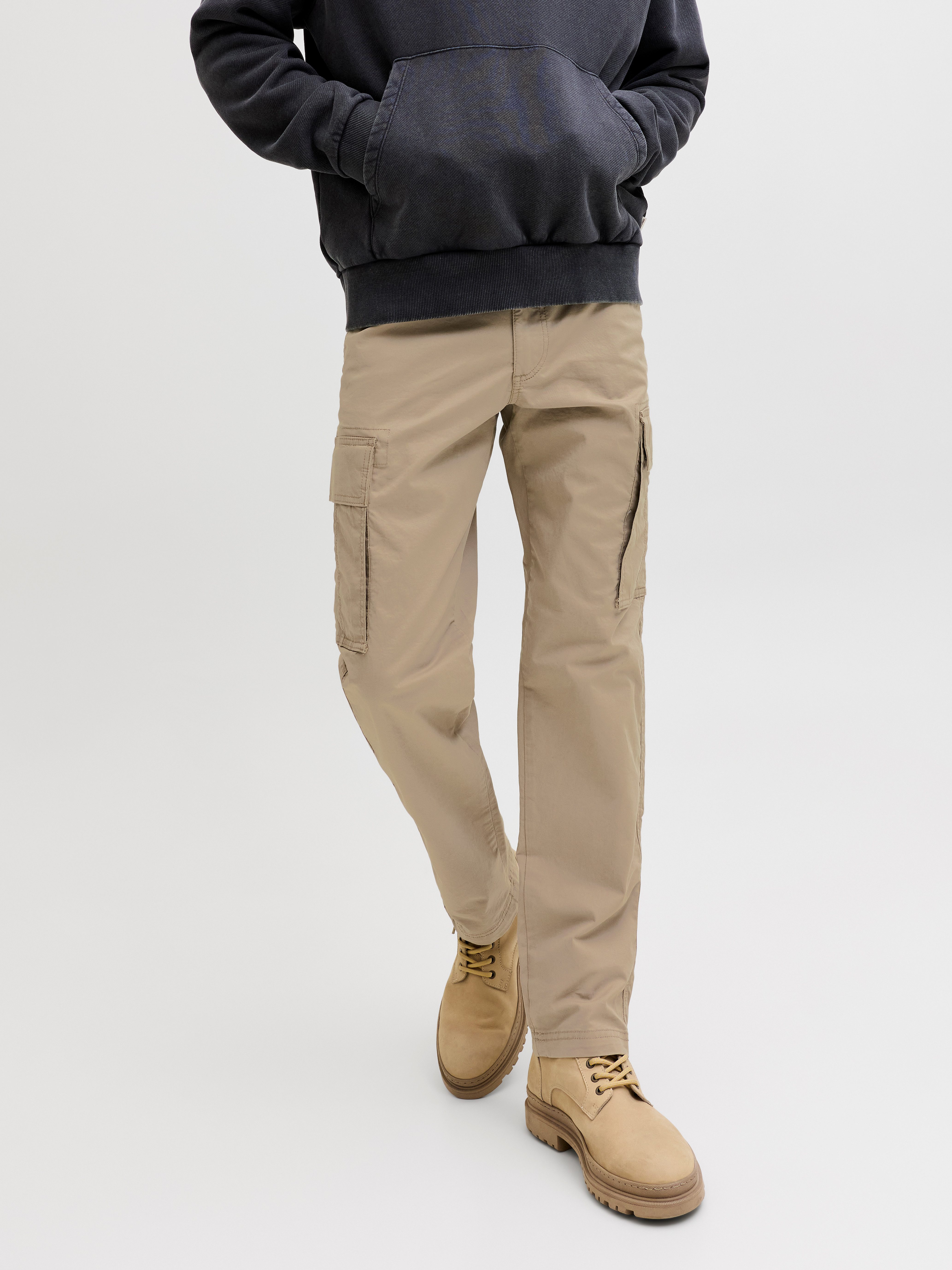 Jack & Jones Cargohose JPSTKANE FRANK CARGO NOOS Baumwollmischung, locker geschnitten