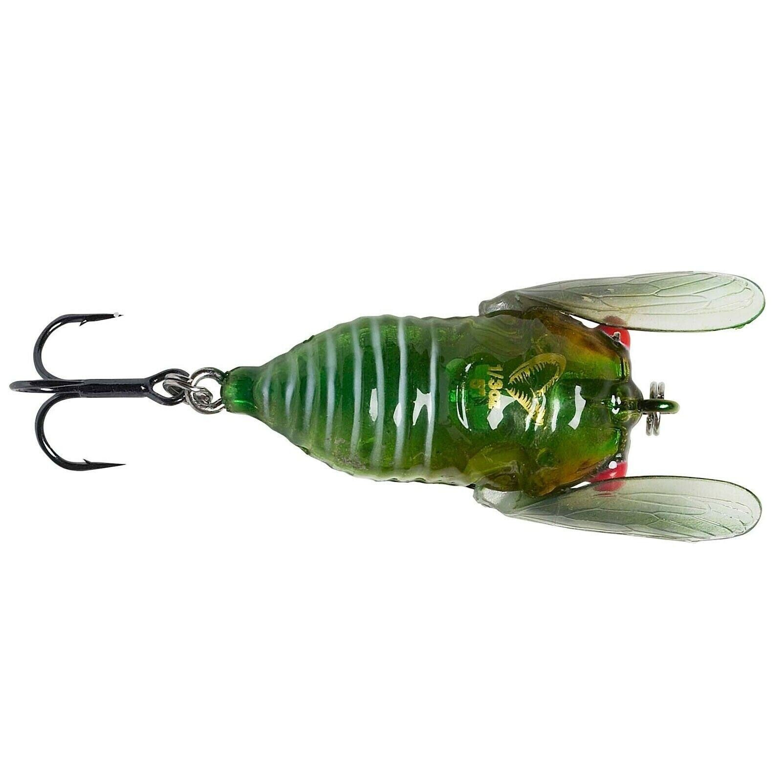 Savage Gear Kunstköder 3D Cicada Topwater Kunstköder Oberflächenköder für Forelle Barsch, wie ein echtes Insekt in Panik Green