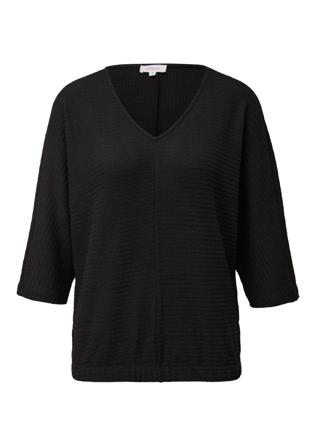 s.Oliver 3/4-Arm-Shirt mit Struktur günstig online kaufen