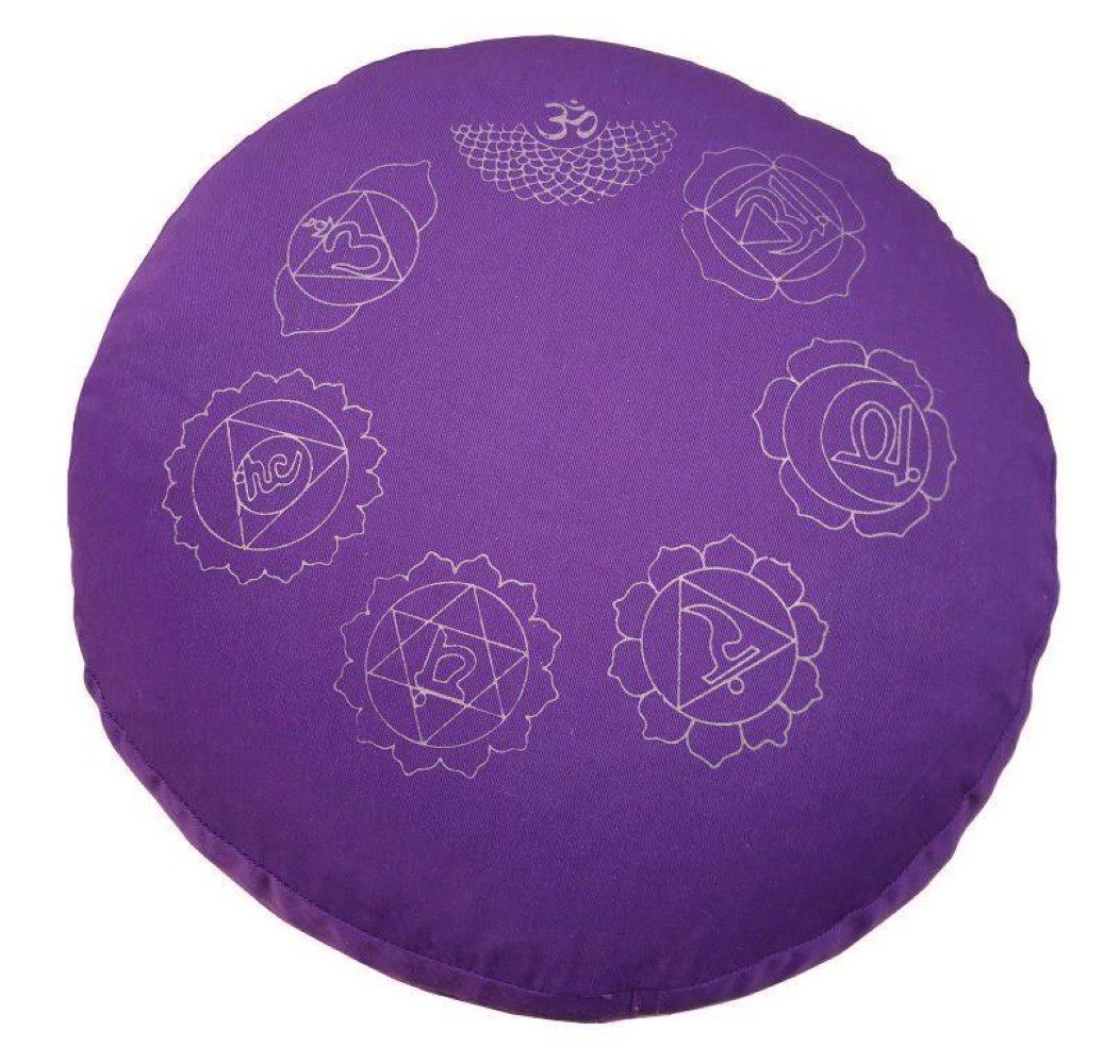 Saraswati Meditationskissen Meditationskissen mit Inlet "7 Chakren" Baumwolle(80), Polyester(20)