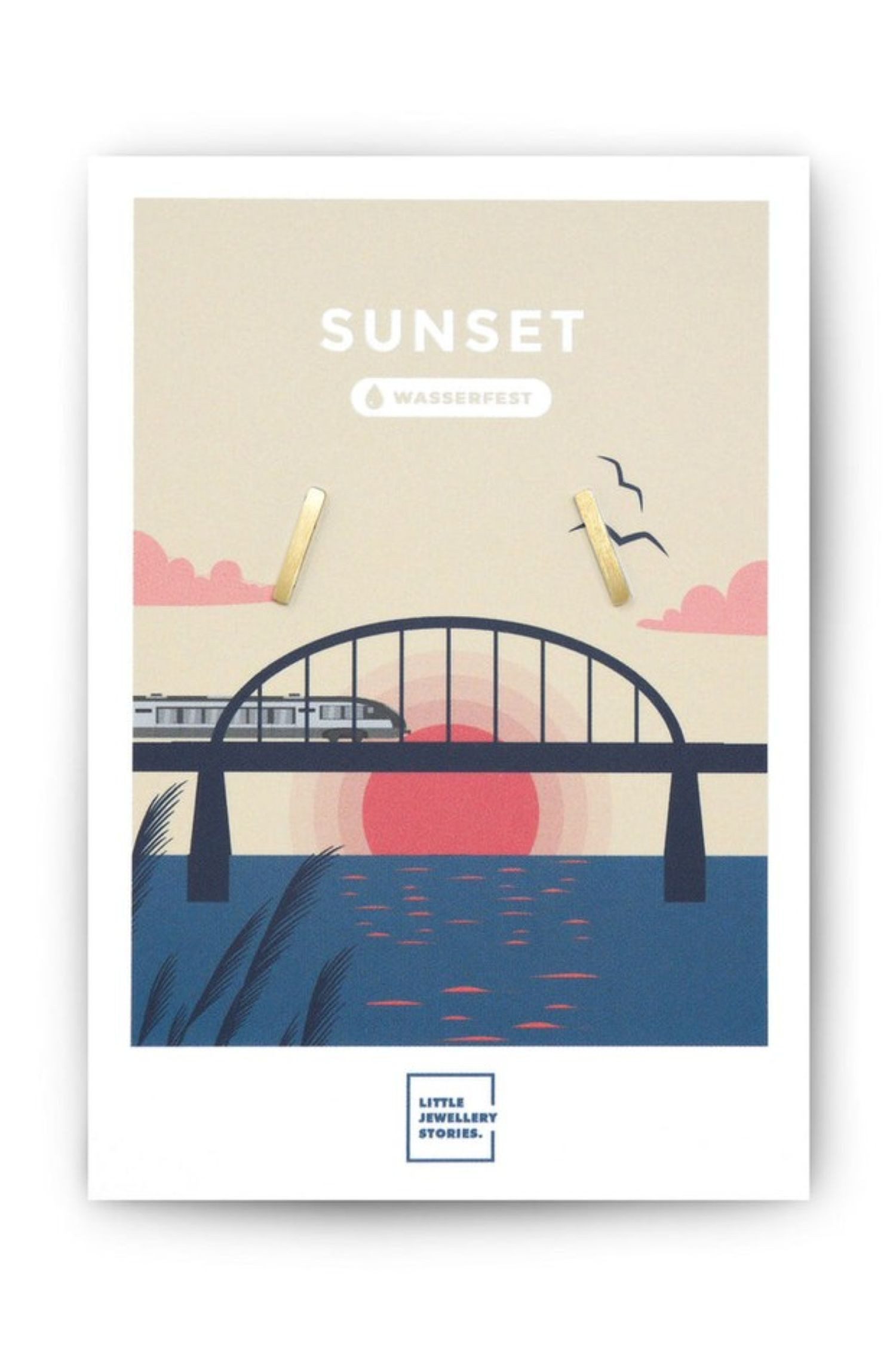 LITTLE JEWELLERY STORIES Paar Ohrstecker Earring SUNSET