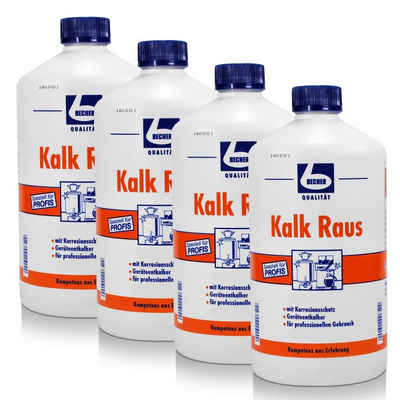 Dr. Becher 4x Dr. Becher Kalk Raus 1 Liter Geräteentkalker Spezialwaschmittel