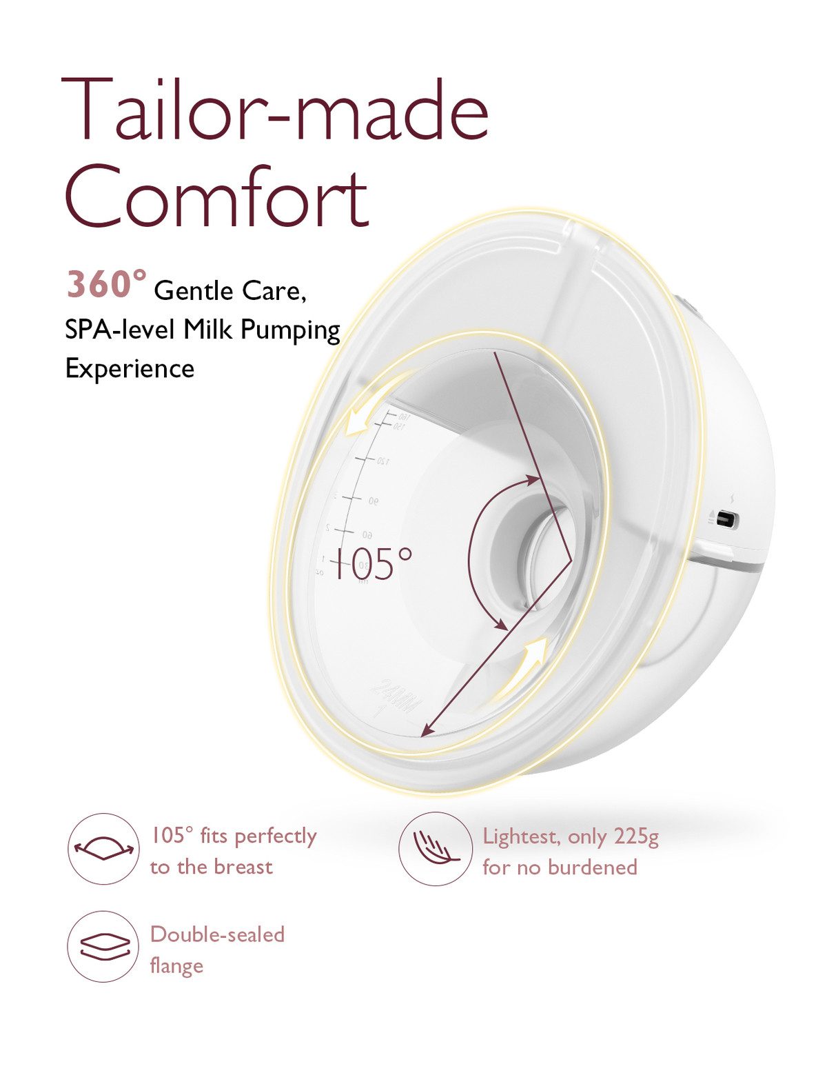 Momcozy Elektrische Milchpumpe M5 Breast Pump, 2-tlg.