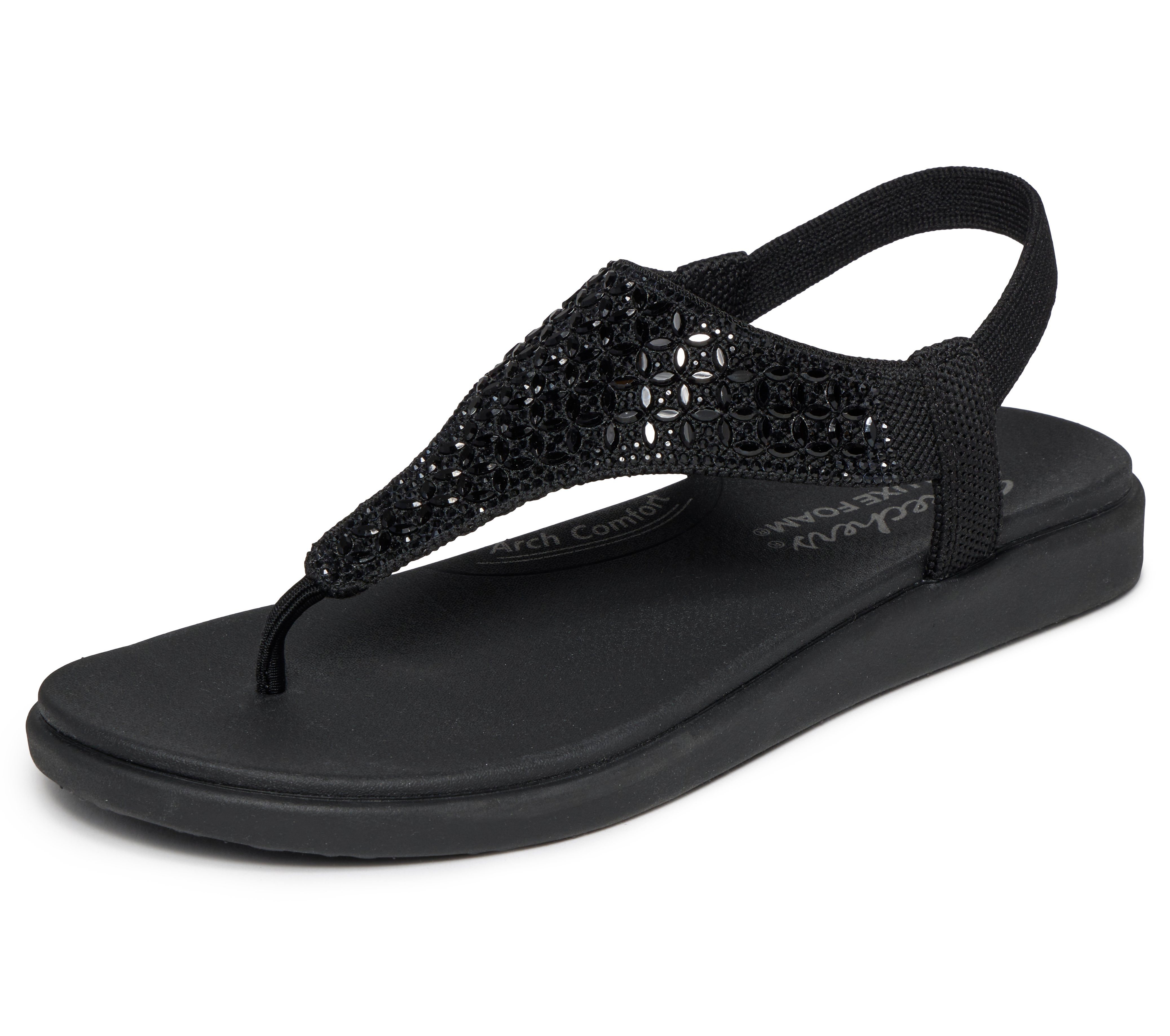 Skechers MEDITATION LUXE Sandale Sommerschuh, Zehentrenner, Strandschuh mit günstig online kaufen