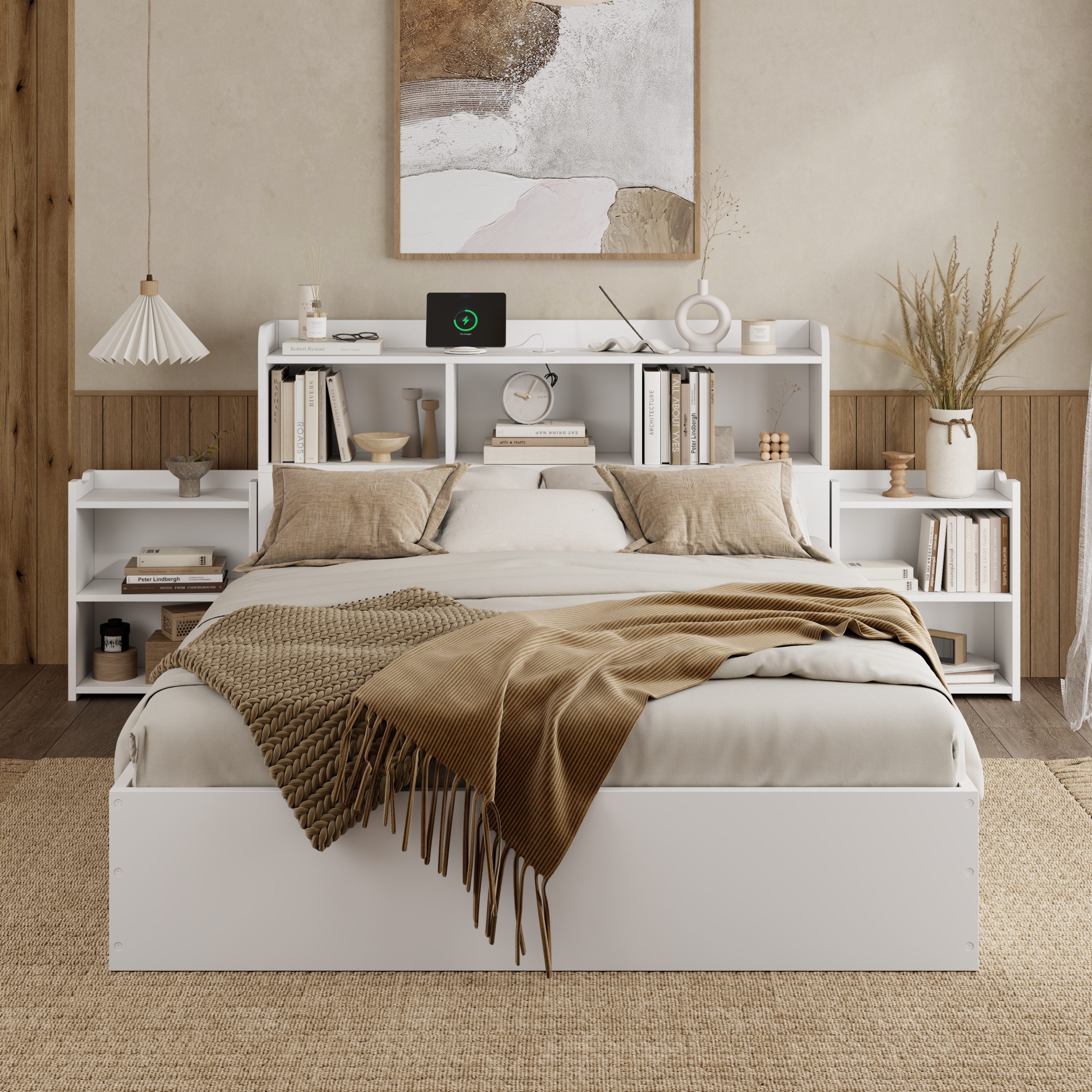 STILVORA Holzbett 140×200 Doppelbett Holzbett mit günstig online kaufen