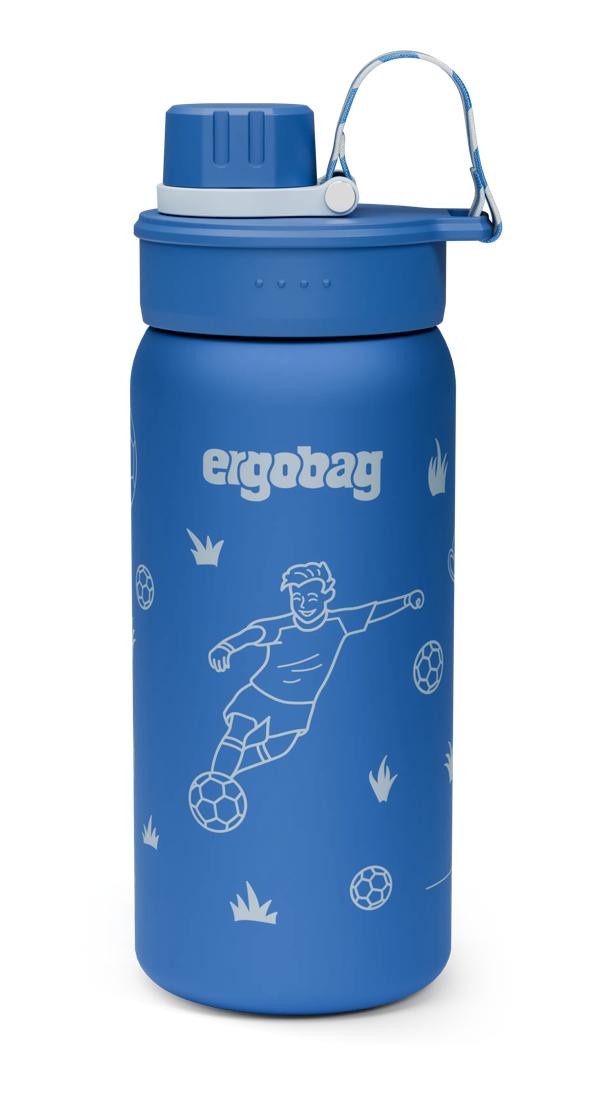 ergobag Trinkflasche Edelstahl Trinkflasche, auslaufsicher und kohlensäuregeeignet