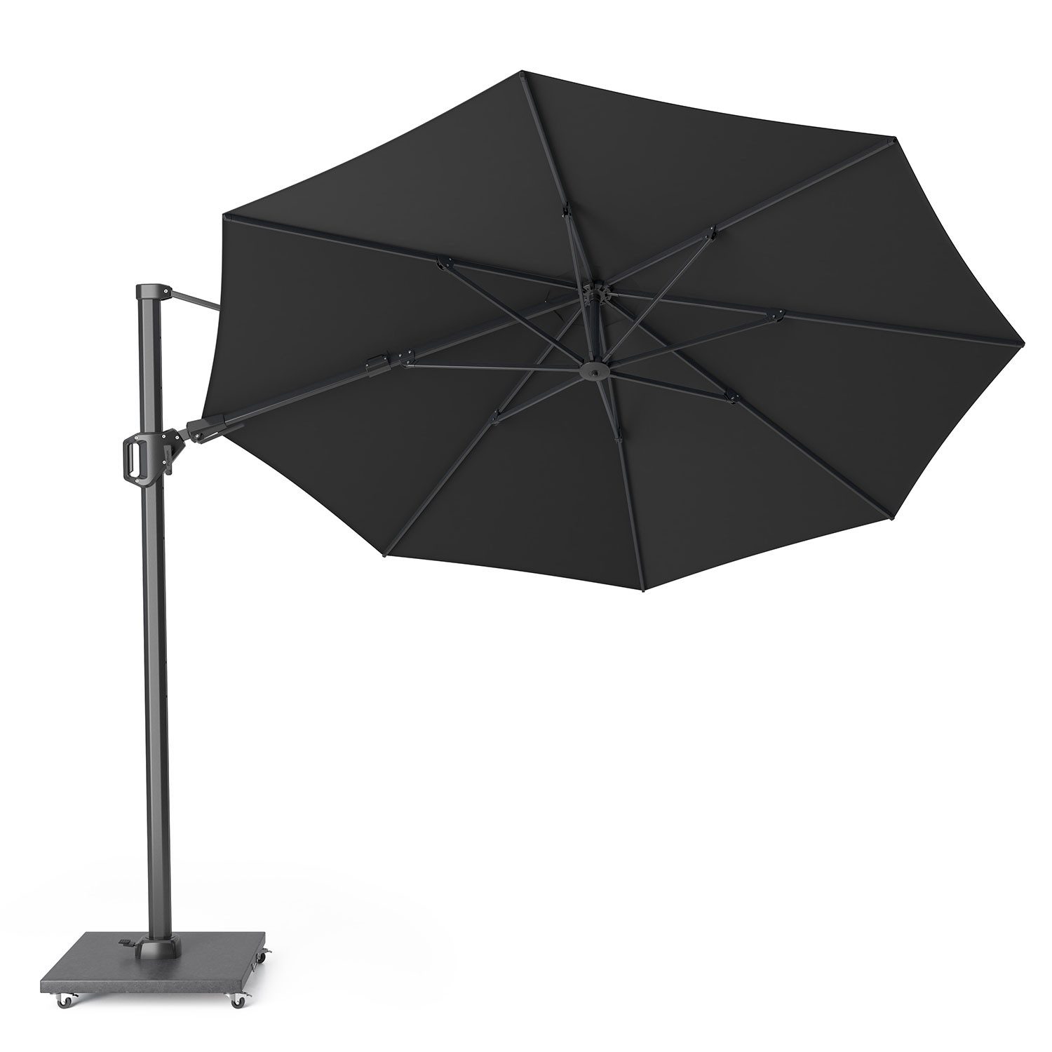 Platinum Sonnenschirm rund 350 cm Challenger T² Premium 360° kippbar, LxB: 350x350 cm