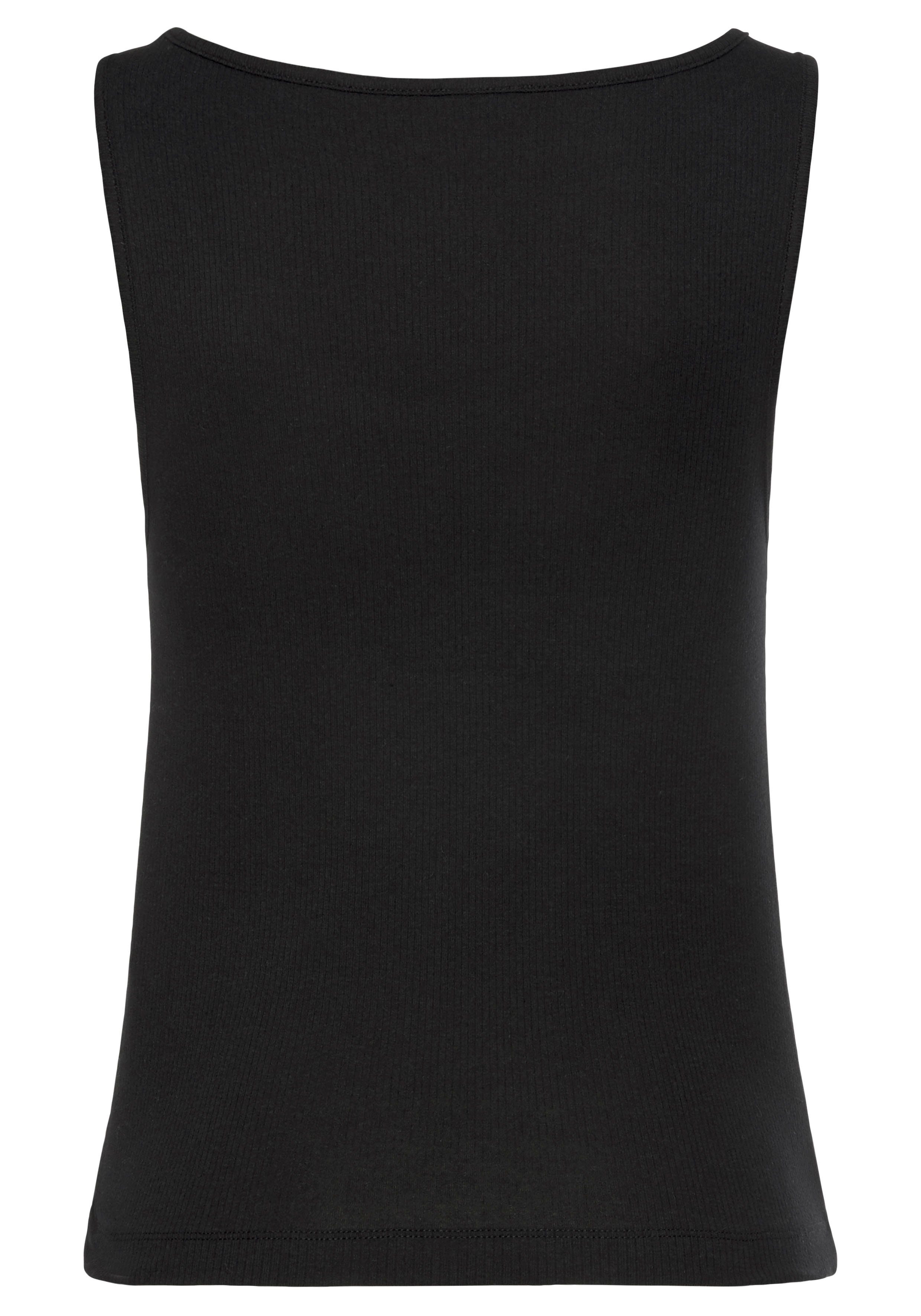 LASCANA Pyjamaoberteil aus Rippstrick – Bild 4 von 5