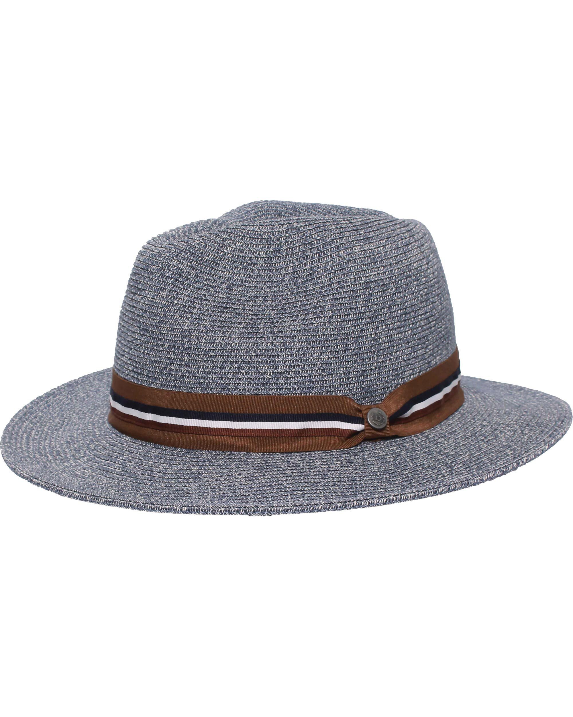 bugatti Fedora Einfarbiger bugatti Sommer-Fedora mit gewebtem Hutband (keine)