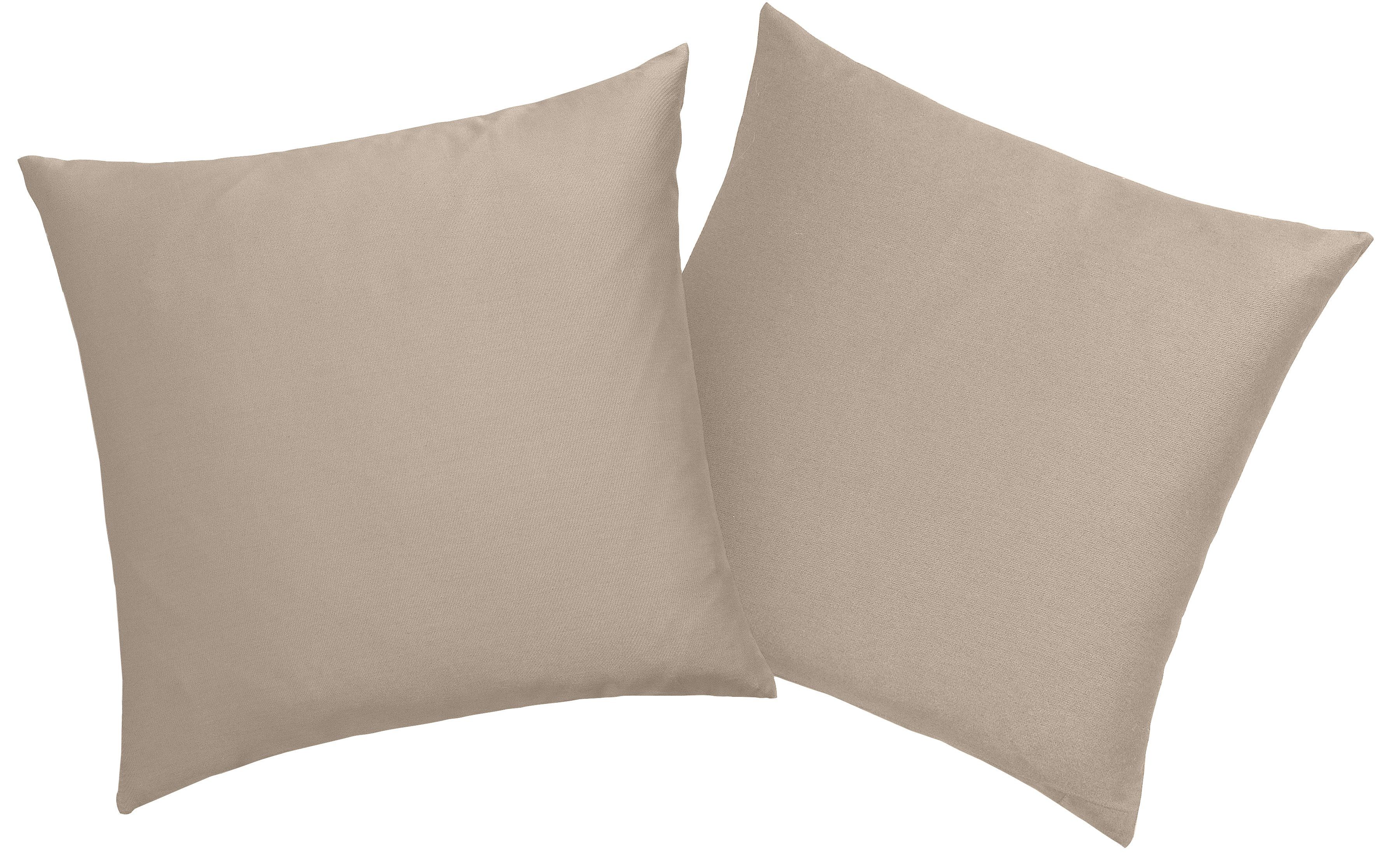 OTTO home Kissenbezug Mila, (2 Stück), Satin Qualität, in Uni Design