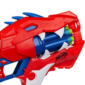 Hasbro Kostüm Dartblaster Raptor-Slash Revolver, Lass die Darts aus dem Dino Schlund hageln!