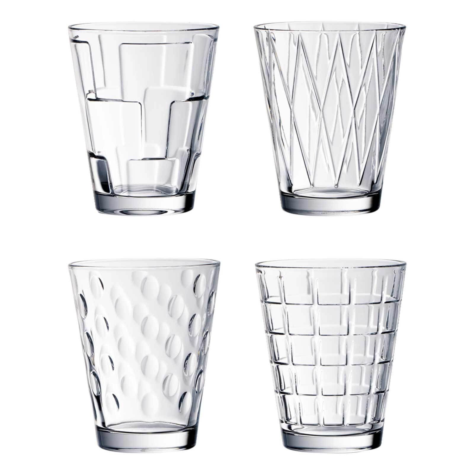 Glas Dressed Up Wassergläser 310 ml 4er Set