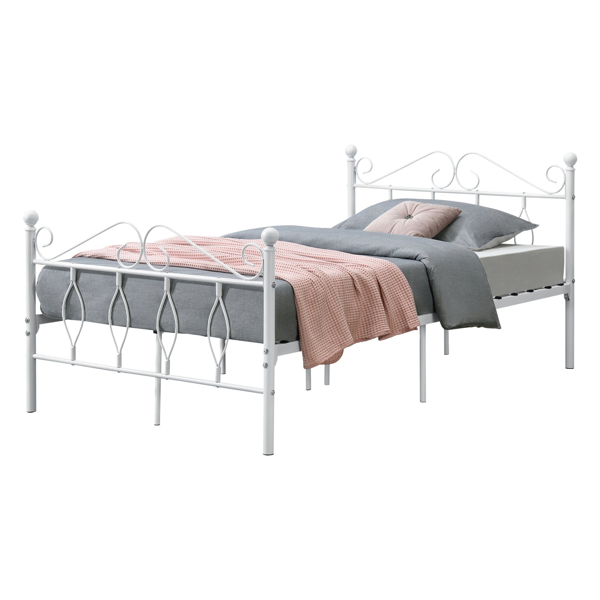en.casa Metallbett, »Apolda« Gästebett mit Stahlramen günstig online kaufen