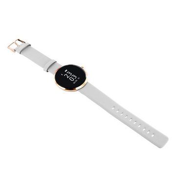 X-Watch SIONA XW FIT Pulsuhr für Damen mit Blutdruckmessung Smartwatch (3,7 cm/1 Zoll, iOS und Android) eleganter Damen Fitness Tracker, 3-tlg., Schritte, Kalorien, Abnehmhilfe, Nachrichten, iOS & Android
