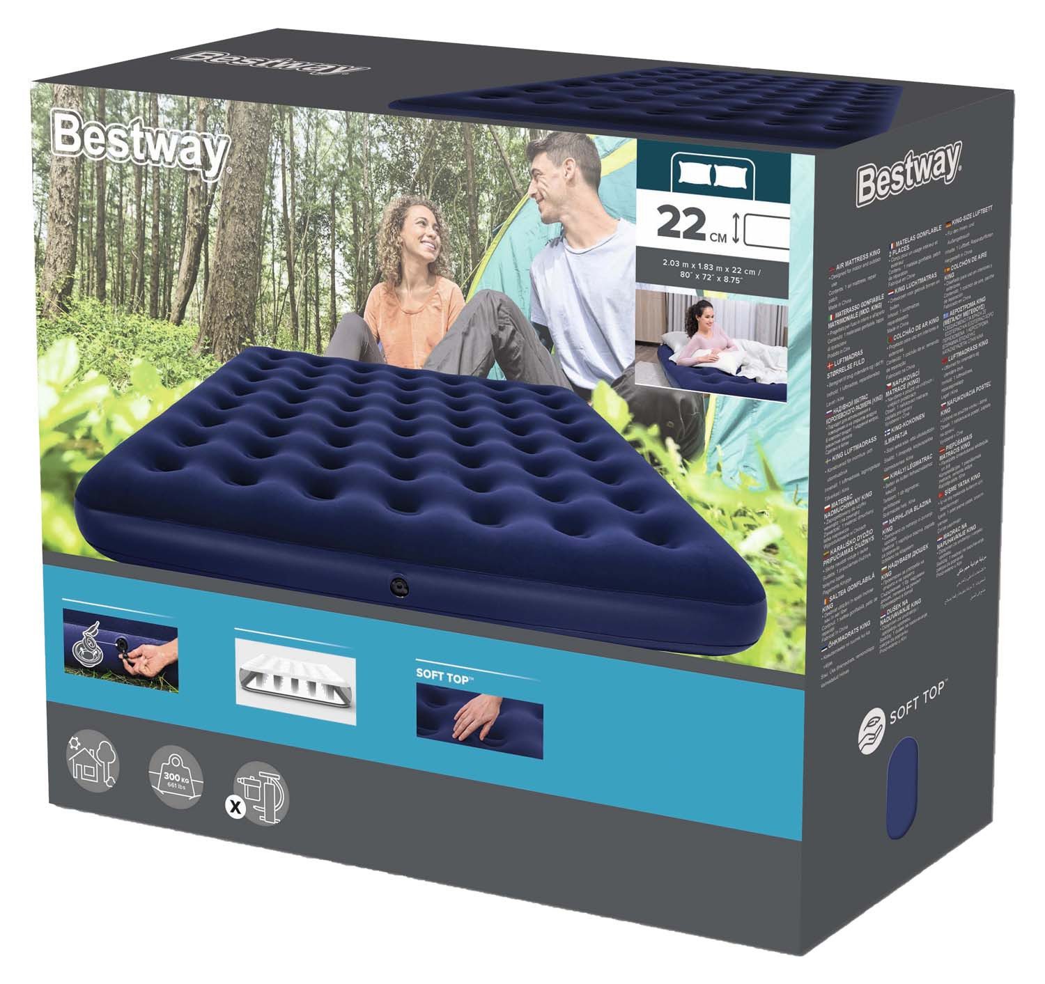BESTWAY Luftbett Bestway 67004 - Luftbett Blue Horizon Double XL/Lo 203 x 1 günstig online kaufen