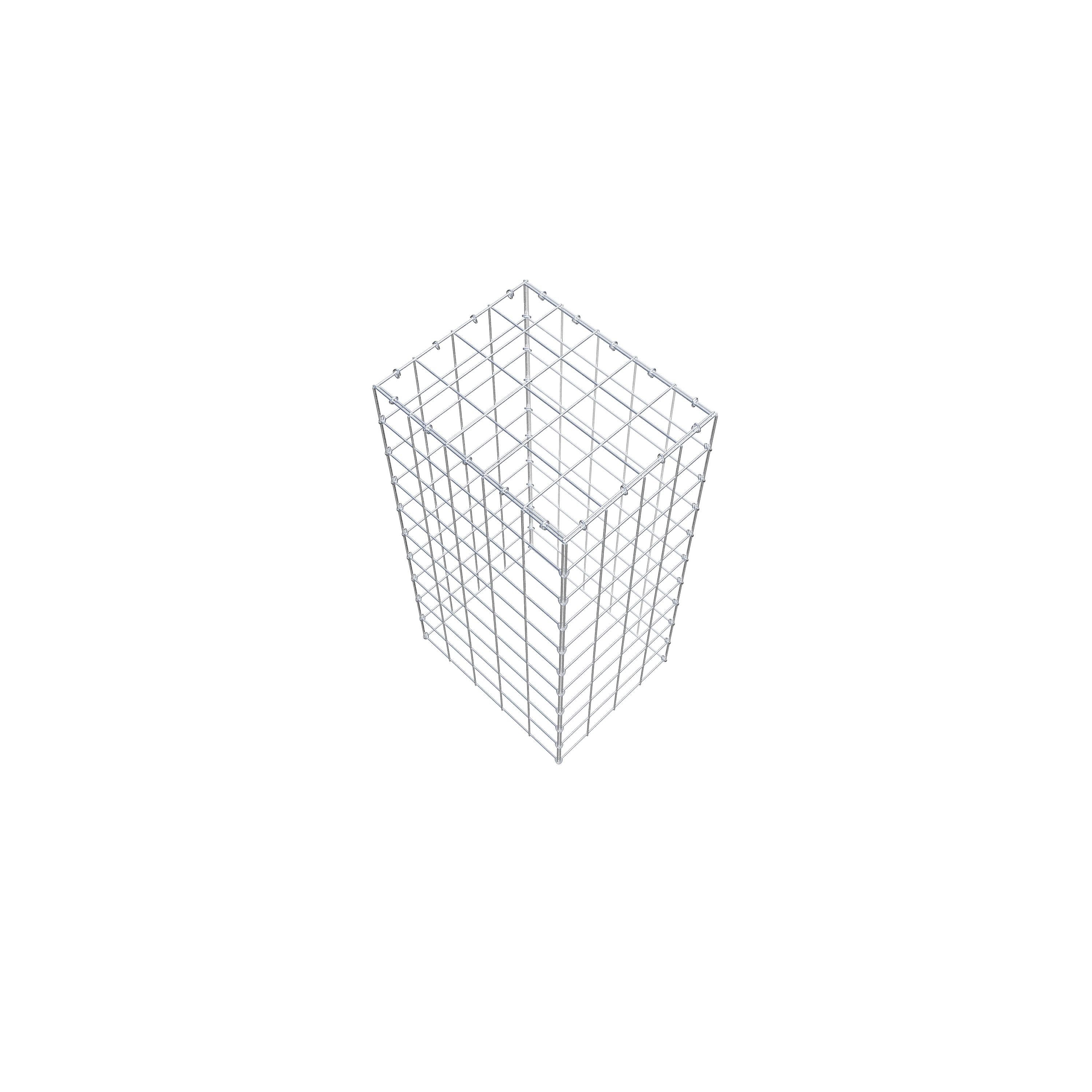 Thumbnail - Gabiona Gabionenzaun Anbaugabione Typ 3 100 cm x 50 cm x 40 cm (L x H x T), Maschenweite, (Anbaugabione Typ 3 100 cm x 5...