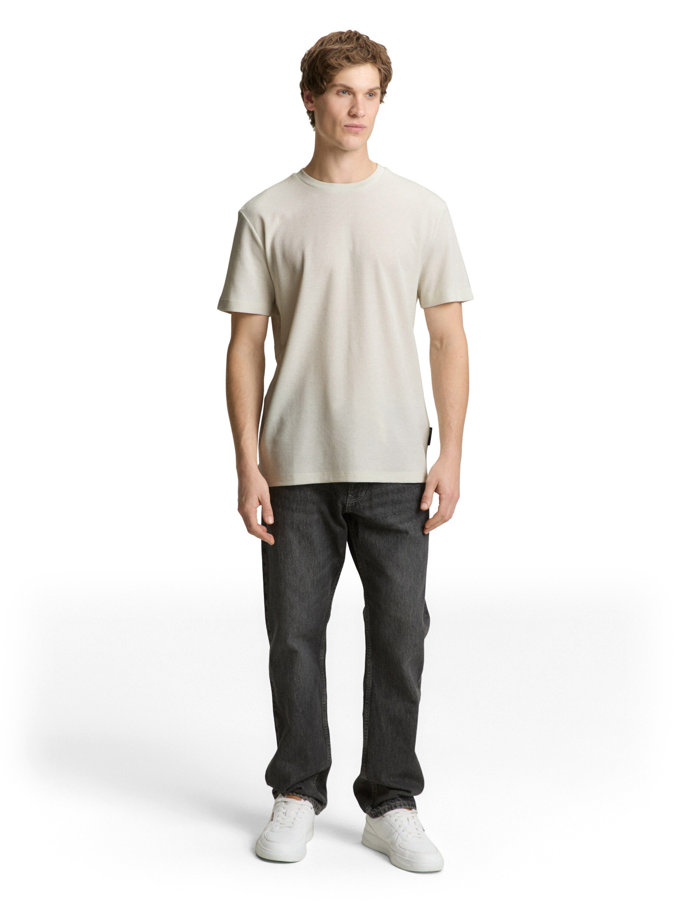 TOM TAILOR Denim T-Shirt in Piqué-Qualität – Bild 4 von 5