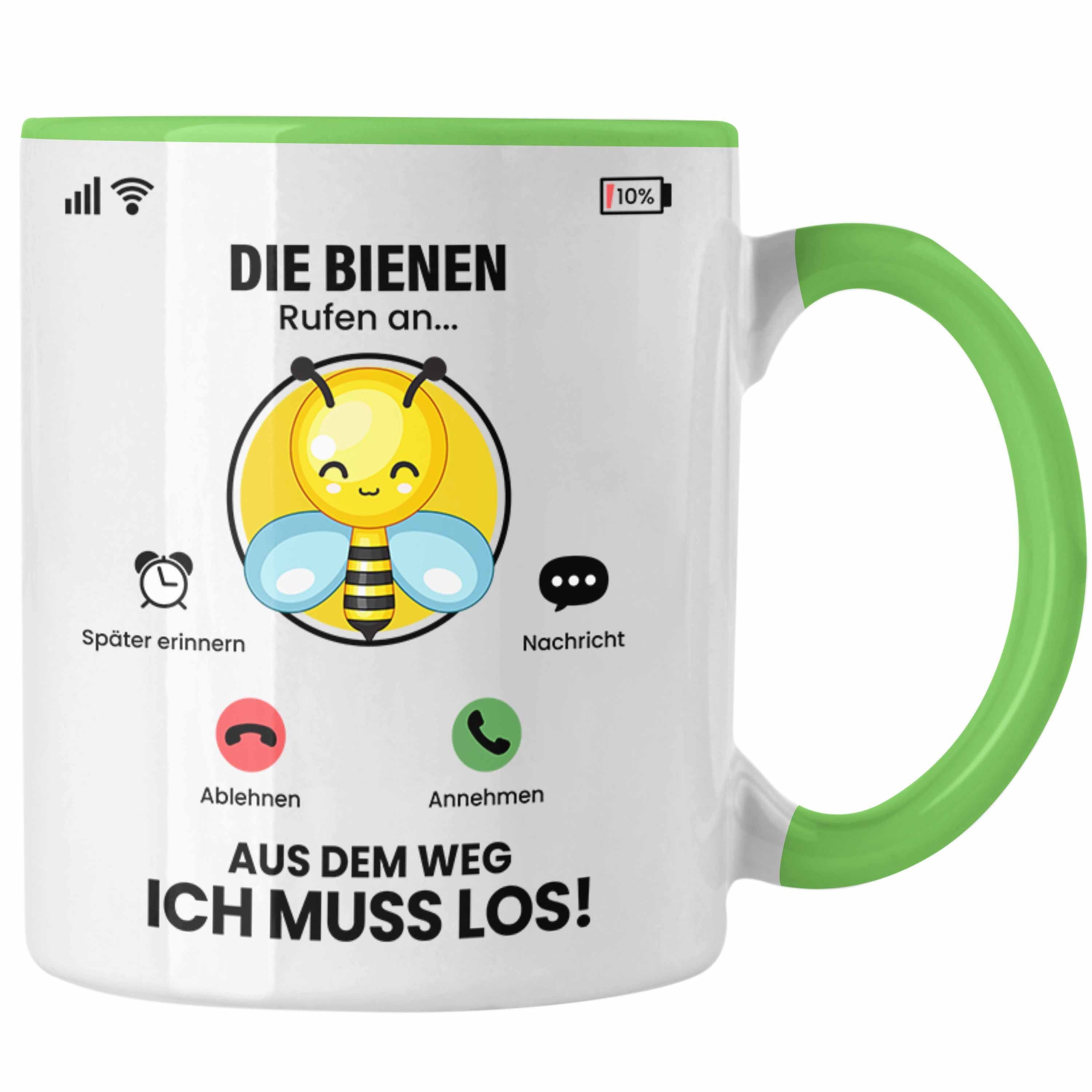 Trendation Tasse Die Tasse Züchter Besitzer Grün Rufen Bienen An für Bienen Geschen Geschenk