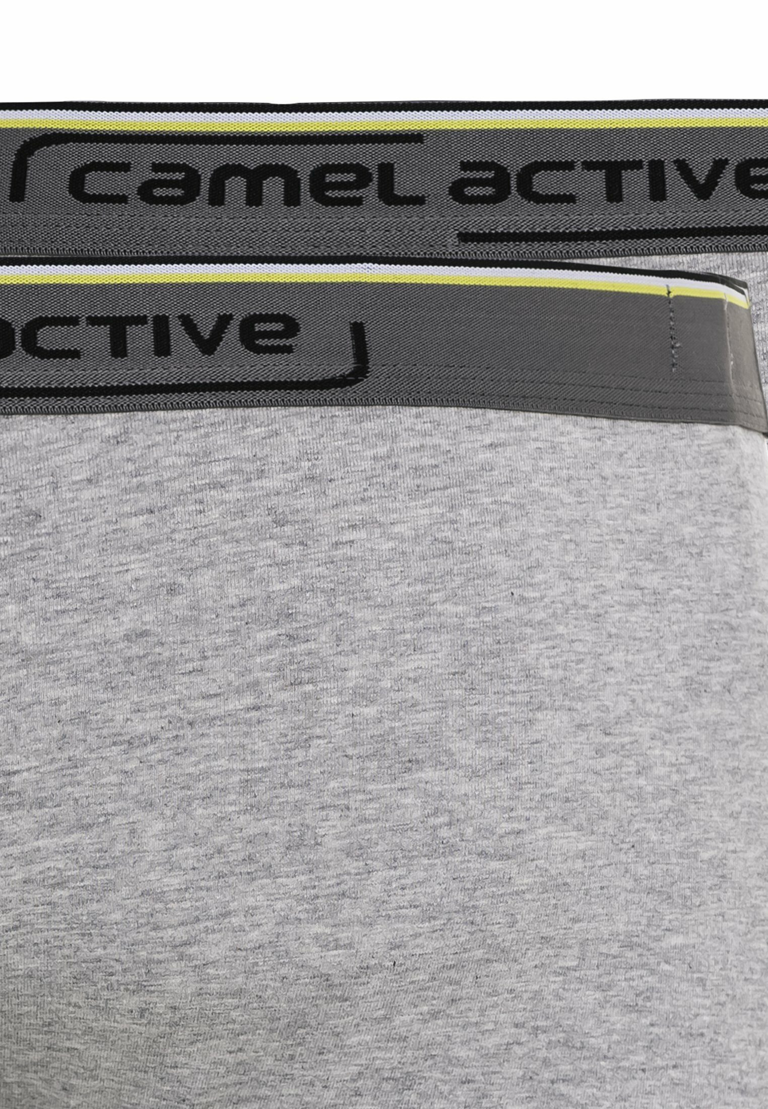 active Webbund mit Organic Grau Cotton (2-St) camel Boxer Logo aus