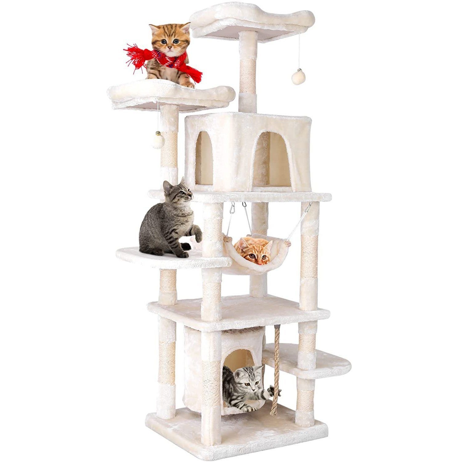 TLGREEN Kratzbaum Katzenbaum,XXL 170 cm, Kratzbaum XXL, Aktivitätskratzbäume