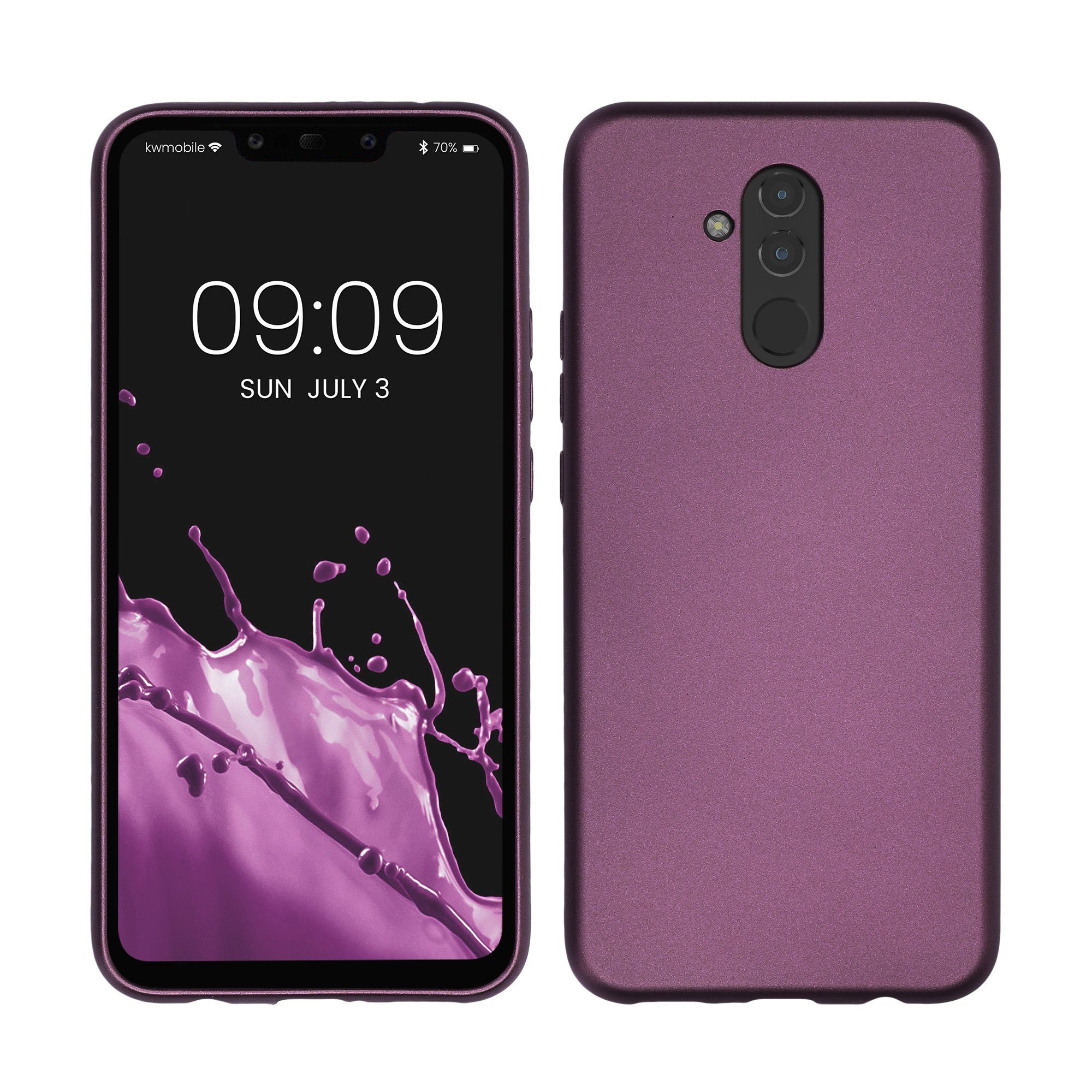kwmobile Handyhülle Case für Huawei Mate 20 Lite, Hülle Silikon metallisch schimmernd - Handyhülle Cover