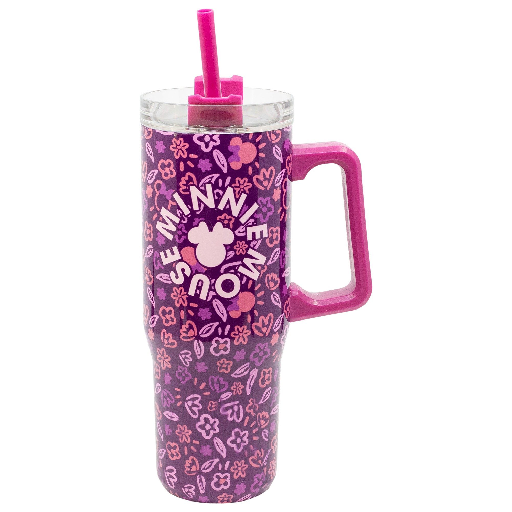 Disney Coffee-to-go-Becher Disney Minnie Maus Edelstahl XL Iso Kaffeebecher Thermobecher To-Go, 1-tlg., Edelstahl