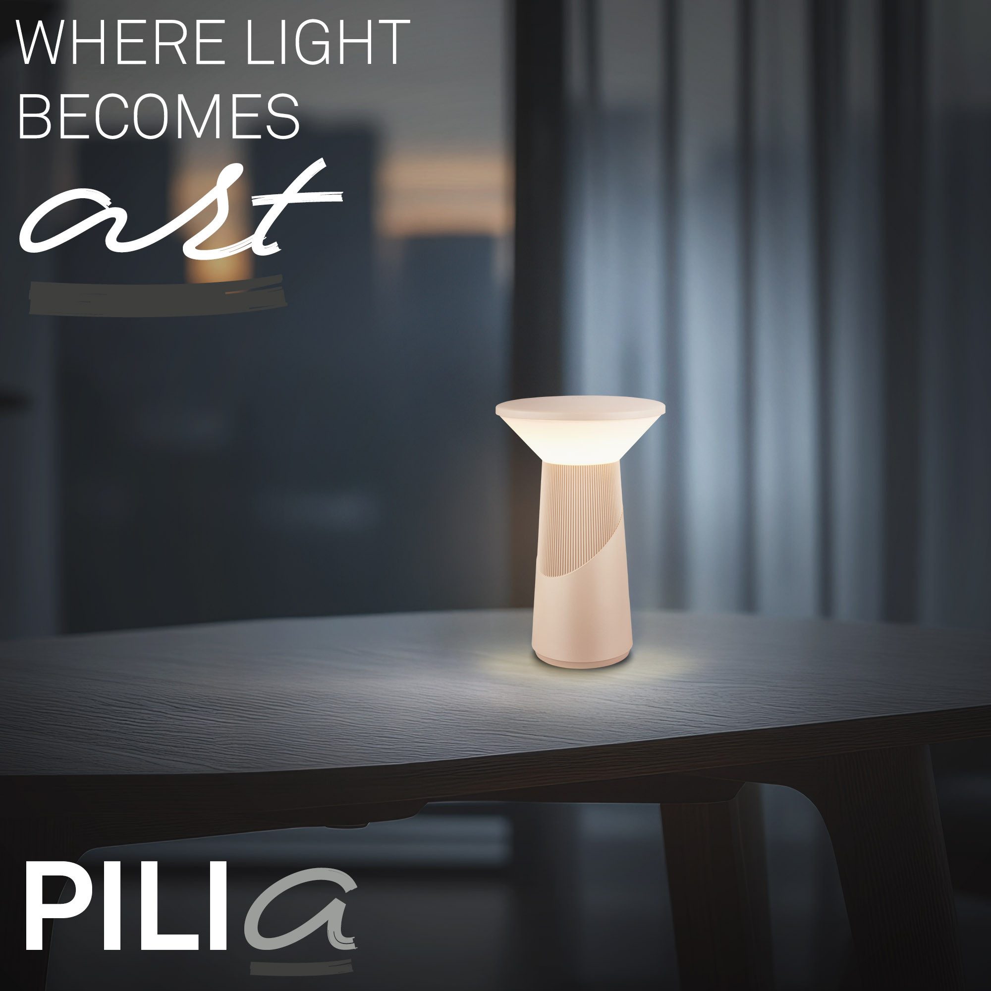 Briloner Leuchten LED Tischleuchte Tischlampe kabellos Akku USB-C Touch dimmbar Design Award, LED wechselbar, 2700K, 15x24 cm, Akku tauschbar, Indoor/Outdoor, Wohnzimmer, Balkon