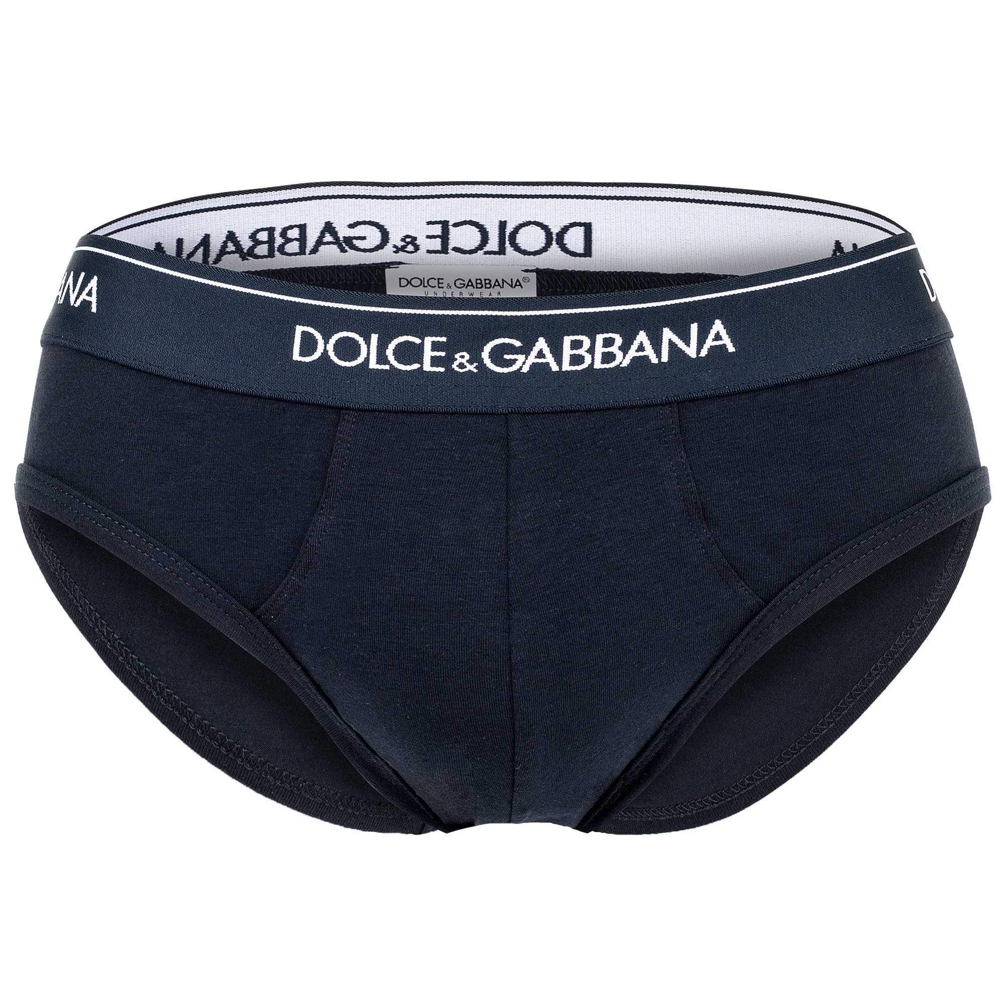 DOLCE & GABBANA Slip Herren Slip 2er Pack Baumwolle (Packung, 2er Pack)