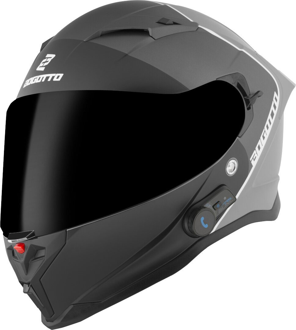 Bogotto Motorradhelm H153 BT SPN Bluetooth Helm, Integriertes Kommunikationssystem,geeignet Für Brillenträger,vorb