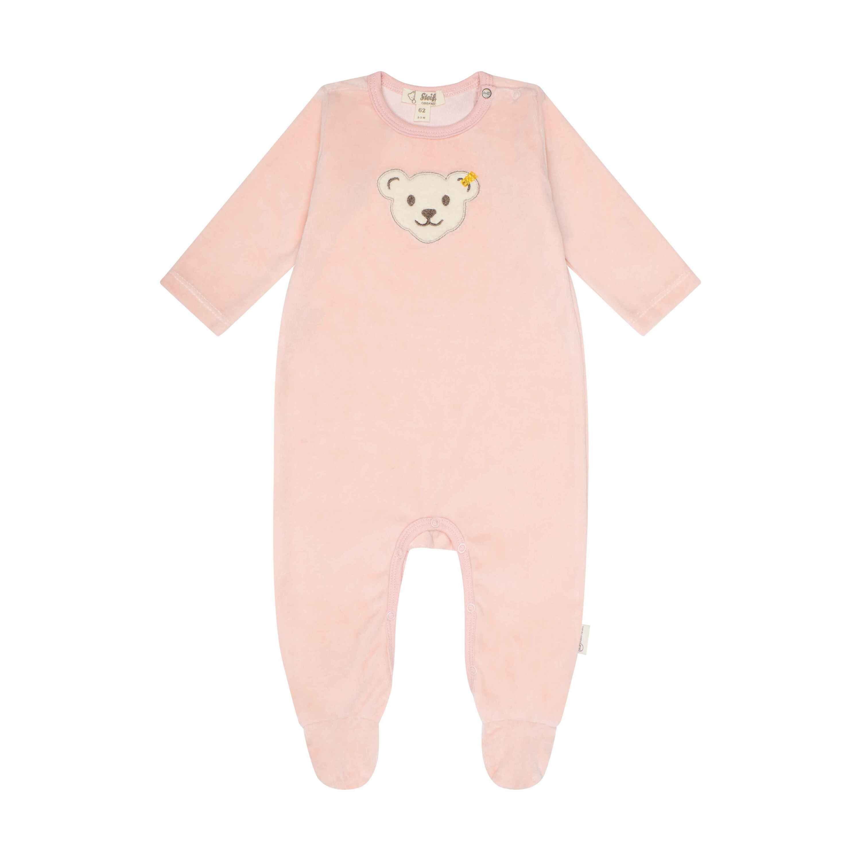 mit Strampler Wellness Fuss pink silver langarm Baby Steiff GOTS Strampler