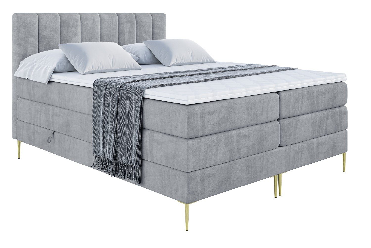 ALTDECOR Boxspringbett OTTA-F KING (Multipocket-Matratze H4, günstig online kaufen