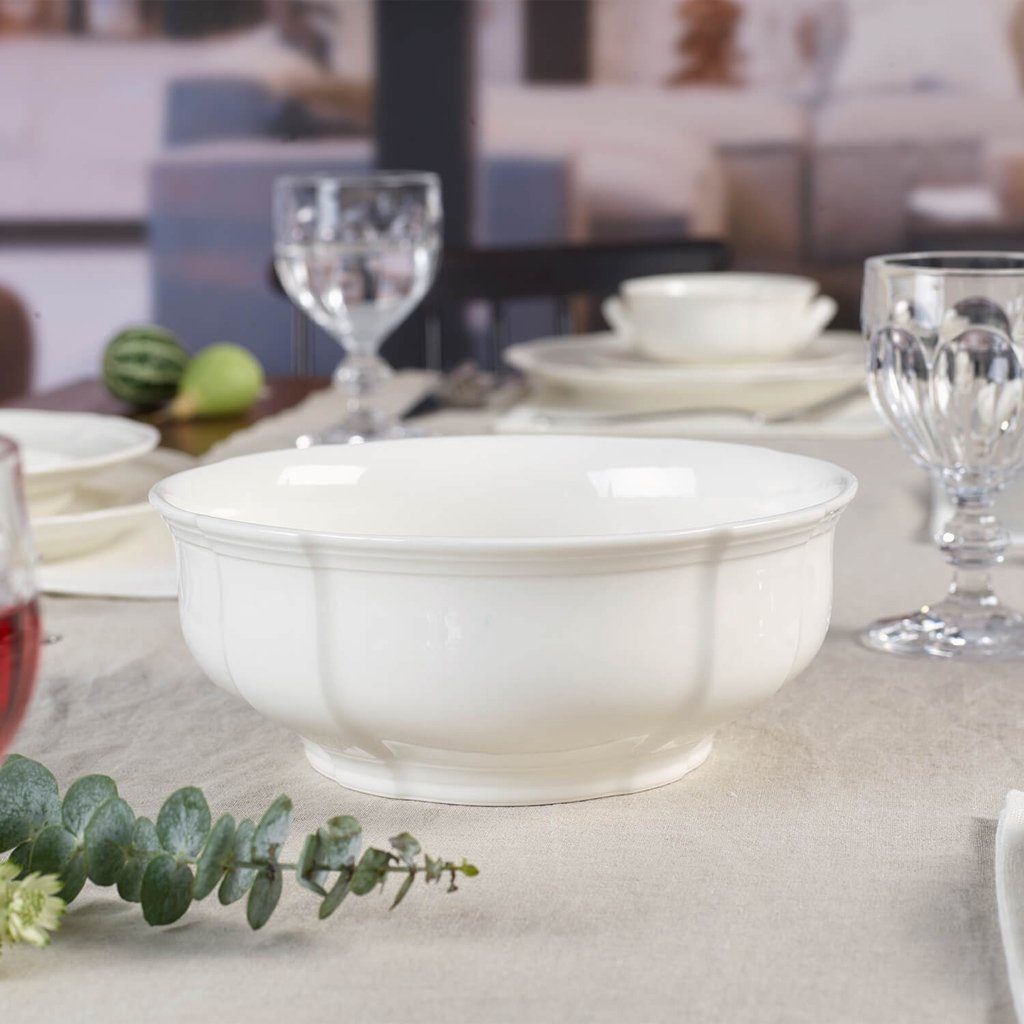Villeroy & Boch Müslischale Manoir Dessertschale, Porzellan, (1-tlg), Premium Porcelain, mikrow.- & spülm.sicher, Made in Germany