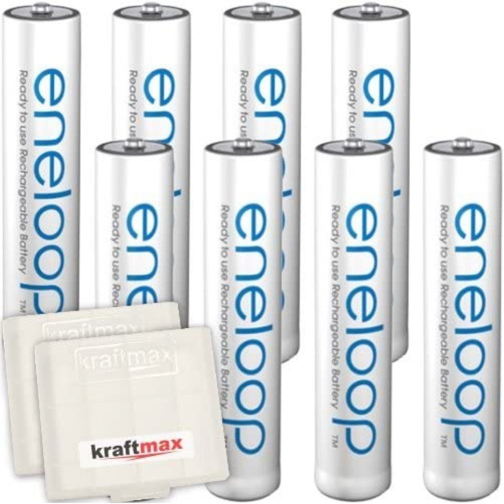 8er Pack Panasonic Eneloop AAA / Micro Akkus Akku-Set