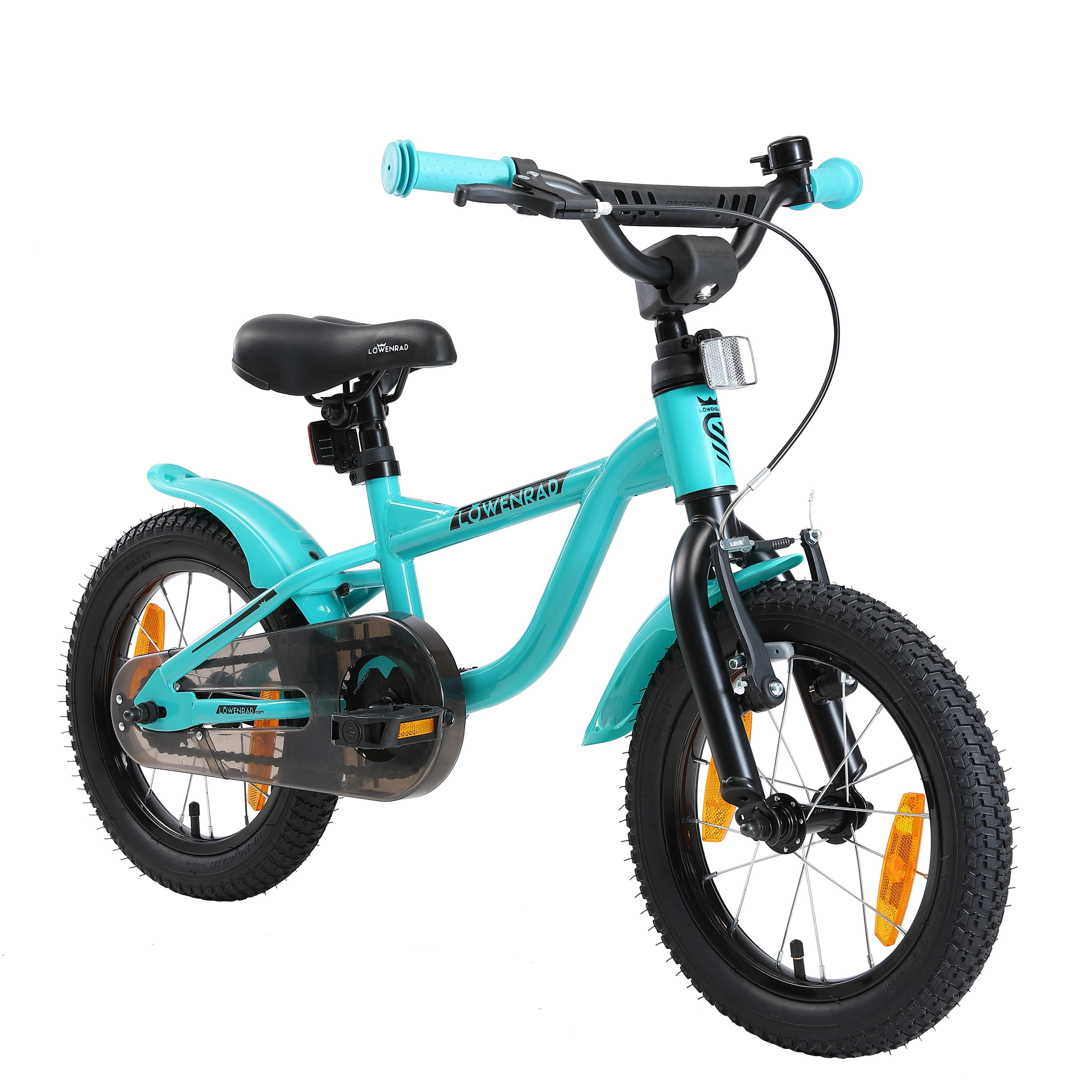 Bikestar Kinderfahrrad Sport, 14 Zoll, ab 98 cm, 3 - 5 Jahre, Jungen, Mädchen, 1 Gang, Handbremse, Rücktrittbremse, Kettenschutz, Höhenverstellbar