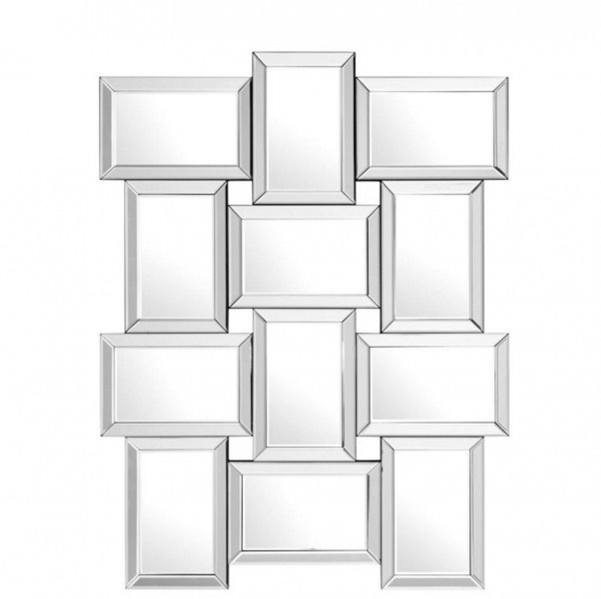 Casa Padrino Wandspiegel Designer Luxus Spiegelglas Wandspiegel 91 x H 120 cm - Luxury Collection