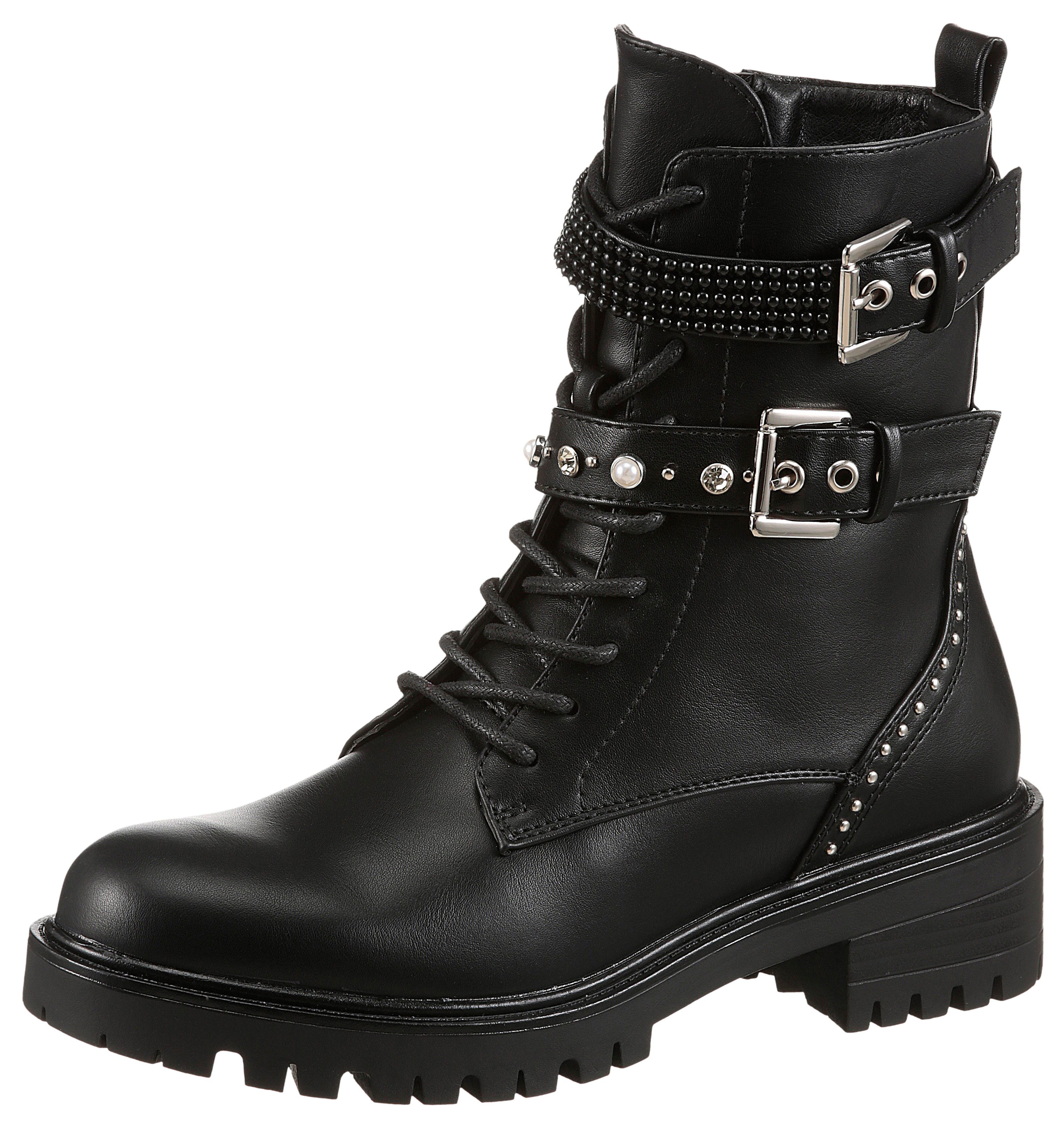 Aniston SHOES Schnürboots Schnürstiefelette, Bikerboots - NEUE KOLLEKTION