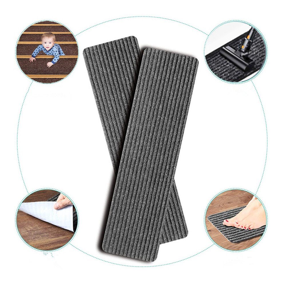 XDeer Stufenmatte 4/6er Set Stufenmatte - 20 x 76 cm - Rutschhemmende Trepp günstig online kaufen