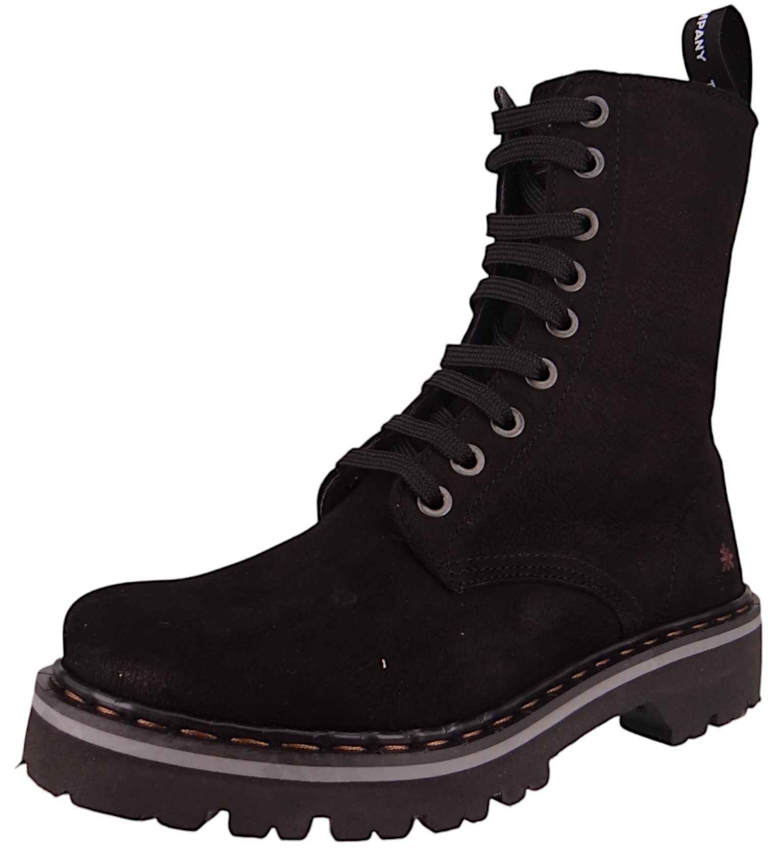 1167 Marina Nobuck Black Stiefelette
