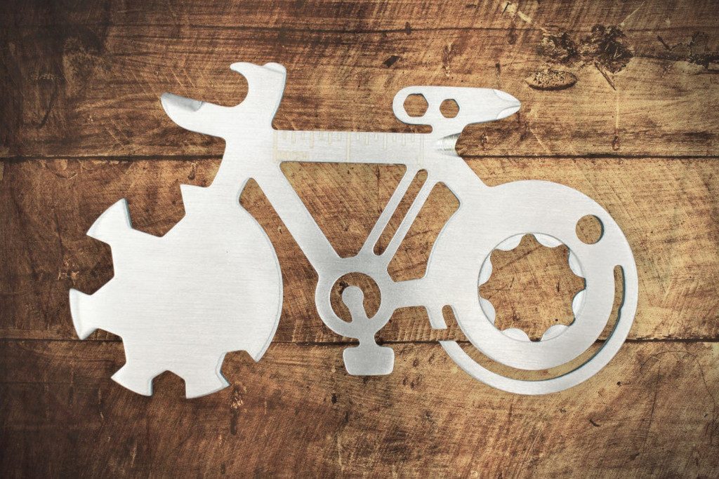 MAGS Multitool Bike Multi Tool - 14 in 1 Mini-Werkzeug für Fahrräder - Fahrrad-Tool, (1 St)